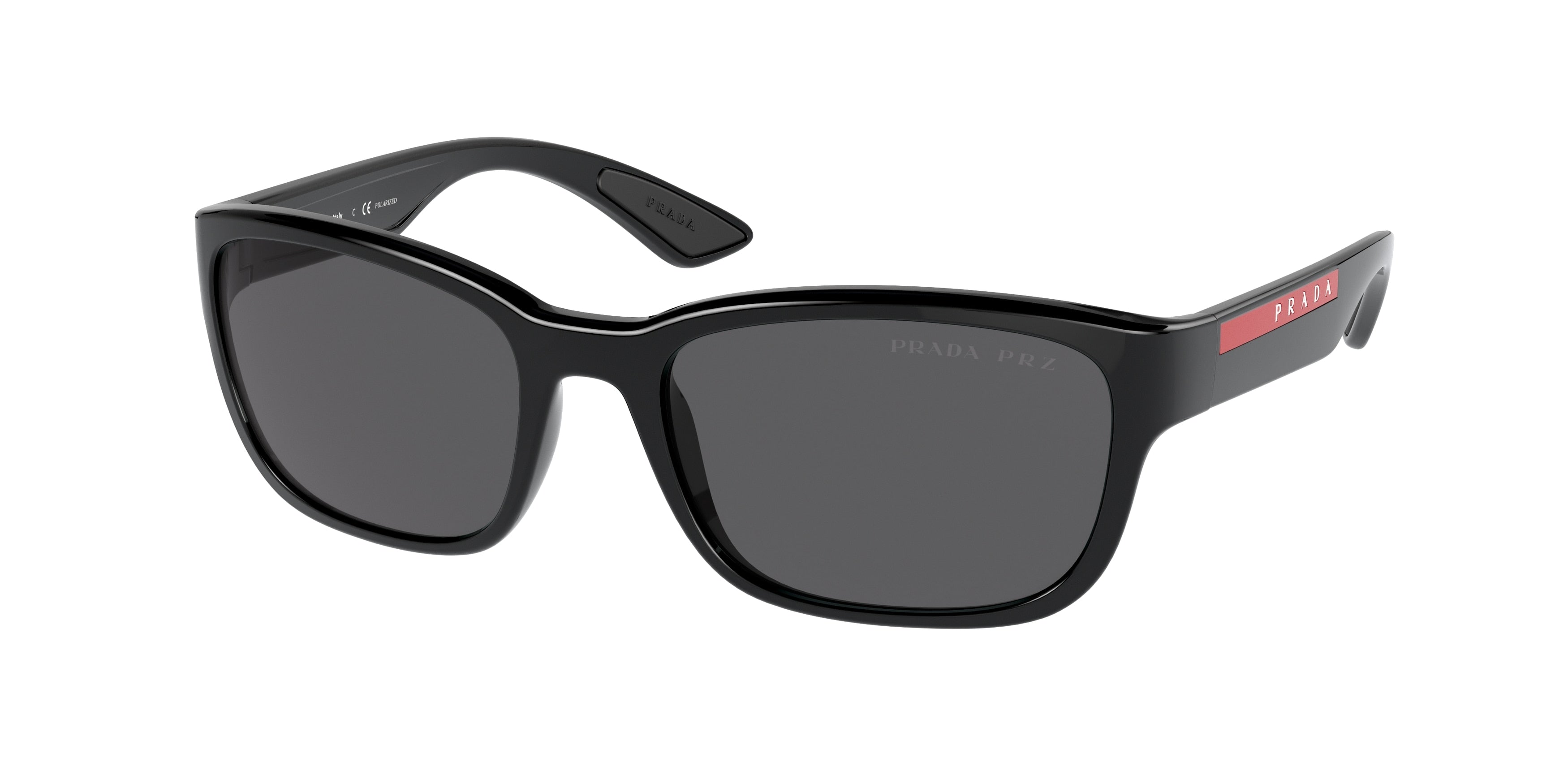 Prada Linea Rossa PS05VS Pillow Sunglasses 1AB02G-Black 57-145-19 - Color Map Black