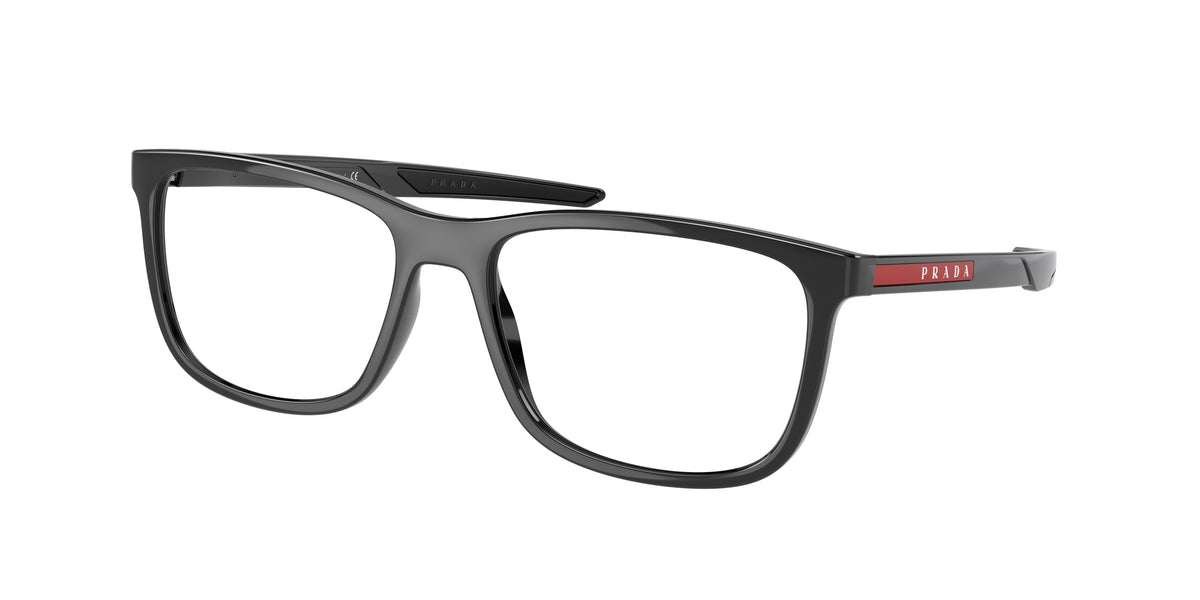 Prada Linea Rossa PS07OV Pillow Eyeglasses for Men — Free Shipping - 56-140-17 / 1AB1O1-Black