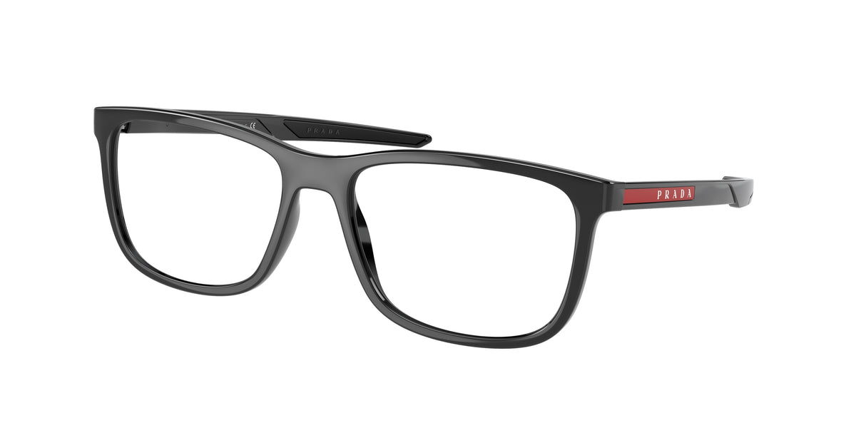 Prada Linea Rossa PS07OV Pillow Eyeglasses for Men — Free Shipping - 56-140-17 / 1AB1O1-Black