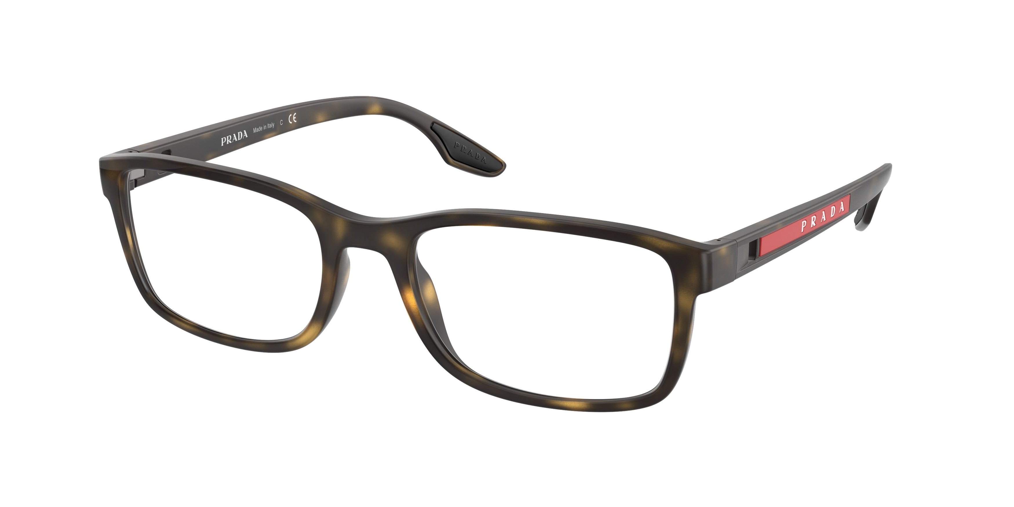 Prada Linea Rossa PS09OV Pillow Eyeglasses 5811O1-Havana 55-145-19 - Color Map Tortoise