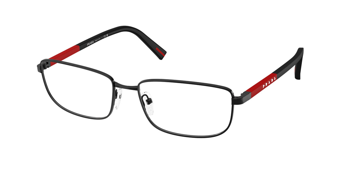 Prada Linea Rossa PS50SV Pillow Eyeglasses for Men — Free Shipping - 55-145-17 / 1AB1O1-Black