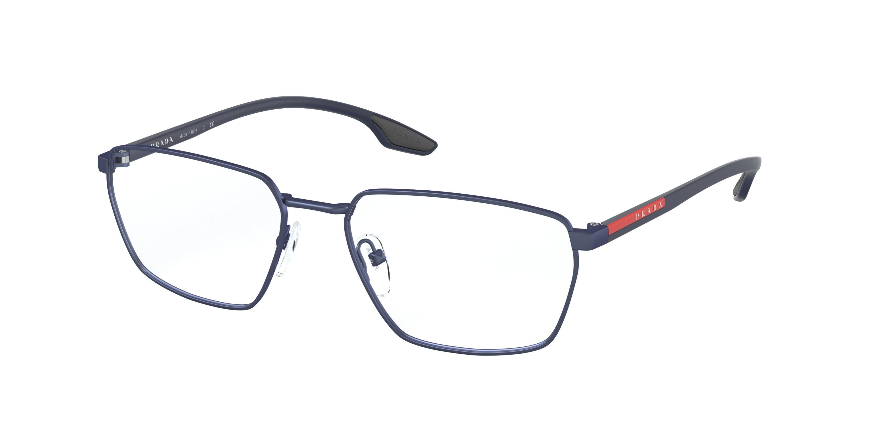 Prada Linea Rossa LIFESTYLE PS52MV Pillow Eyeglasses 5651O1-Matte Blue 54-145-17 - Color Map Blue