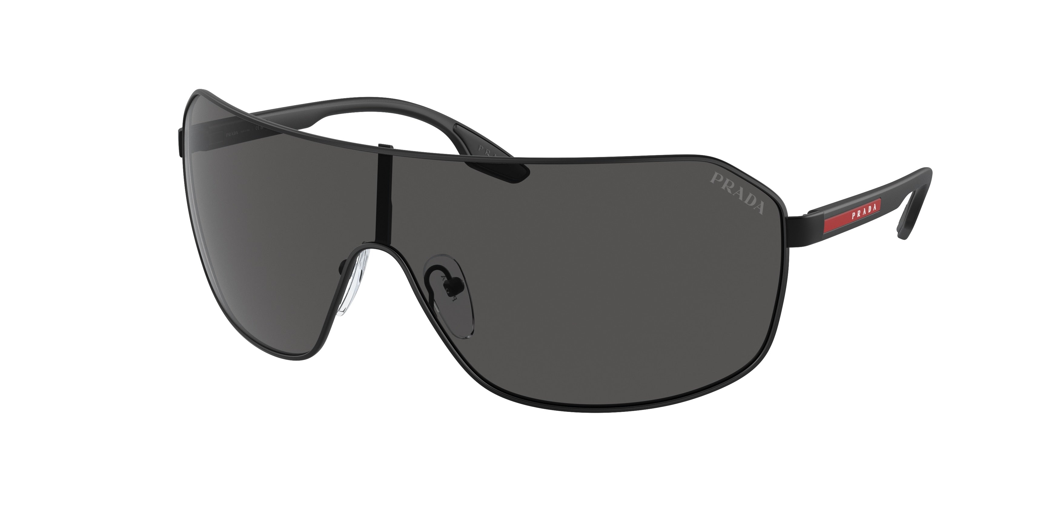 Prada Linea Rossa ACTIVE PS53VS Pilot Sunglasses 1BO5S0-Matte Black 37-125-137 - Color Map Black