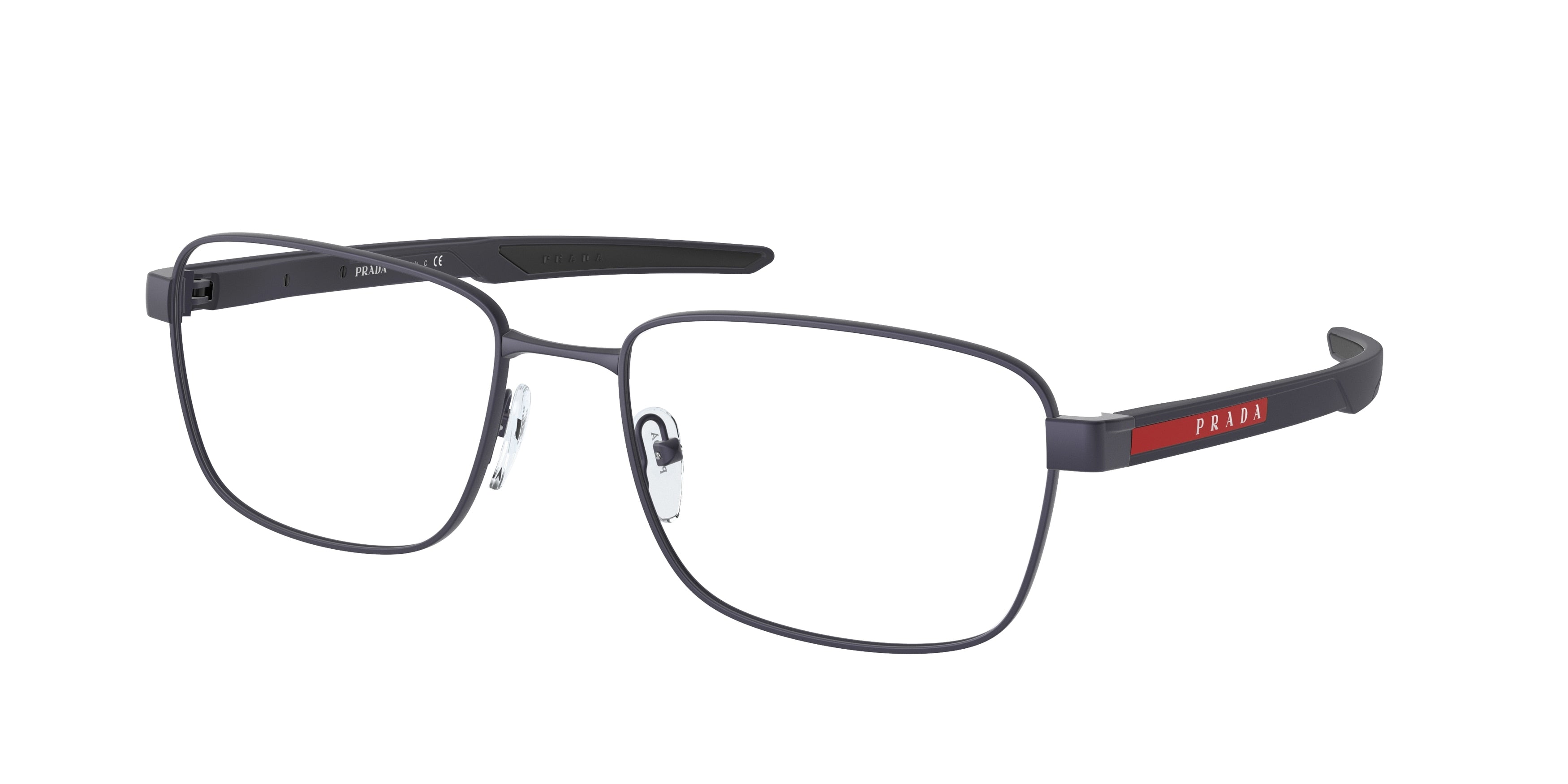 Prada Linea Rossa PS54OV Pillow Eyeglasses UR71O1-Blue Navy 57-140-18 - Color Map Blue
