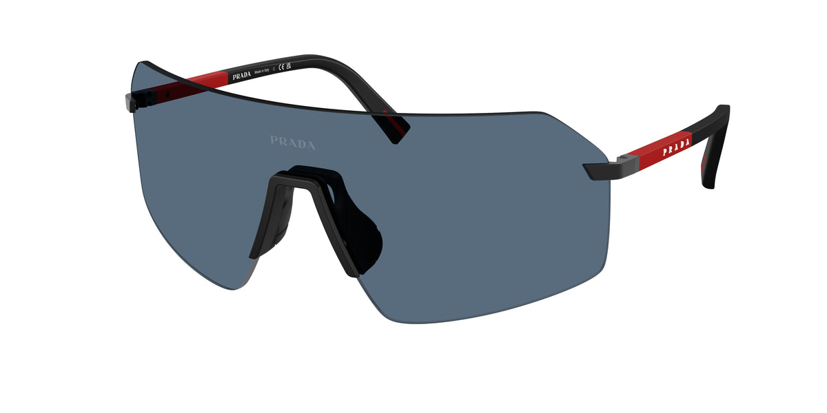 Prada Linea Rossa PSB50S Irregular Sunglasses for Men — Free Shipping - 0-130-136 / 1BO06A-Black