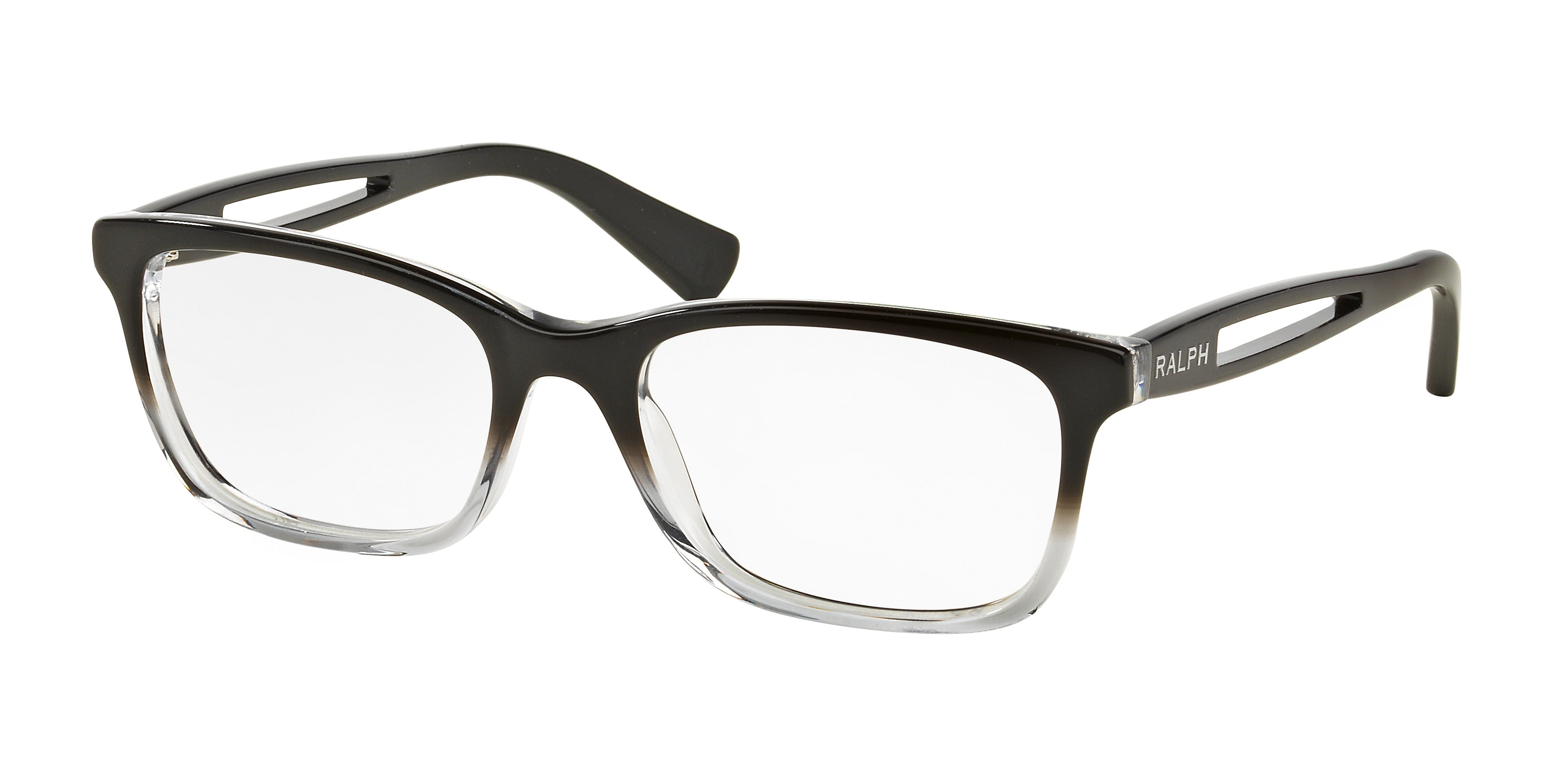 Ralph RA7069 Square Eyeglasses  1448-Black 53-135-18 - Color Map Black
