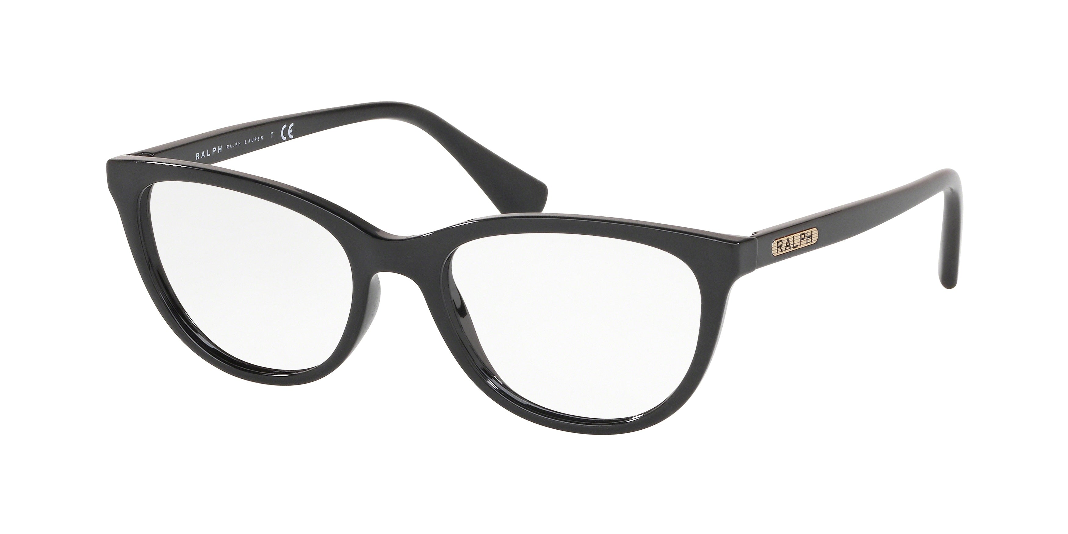 Ralph RA7111 Cat Eye Eyeglasses  5001-Shiny Black 51-140-17 - Color Map Black