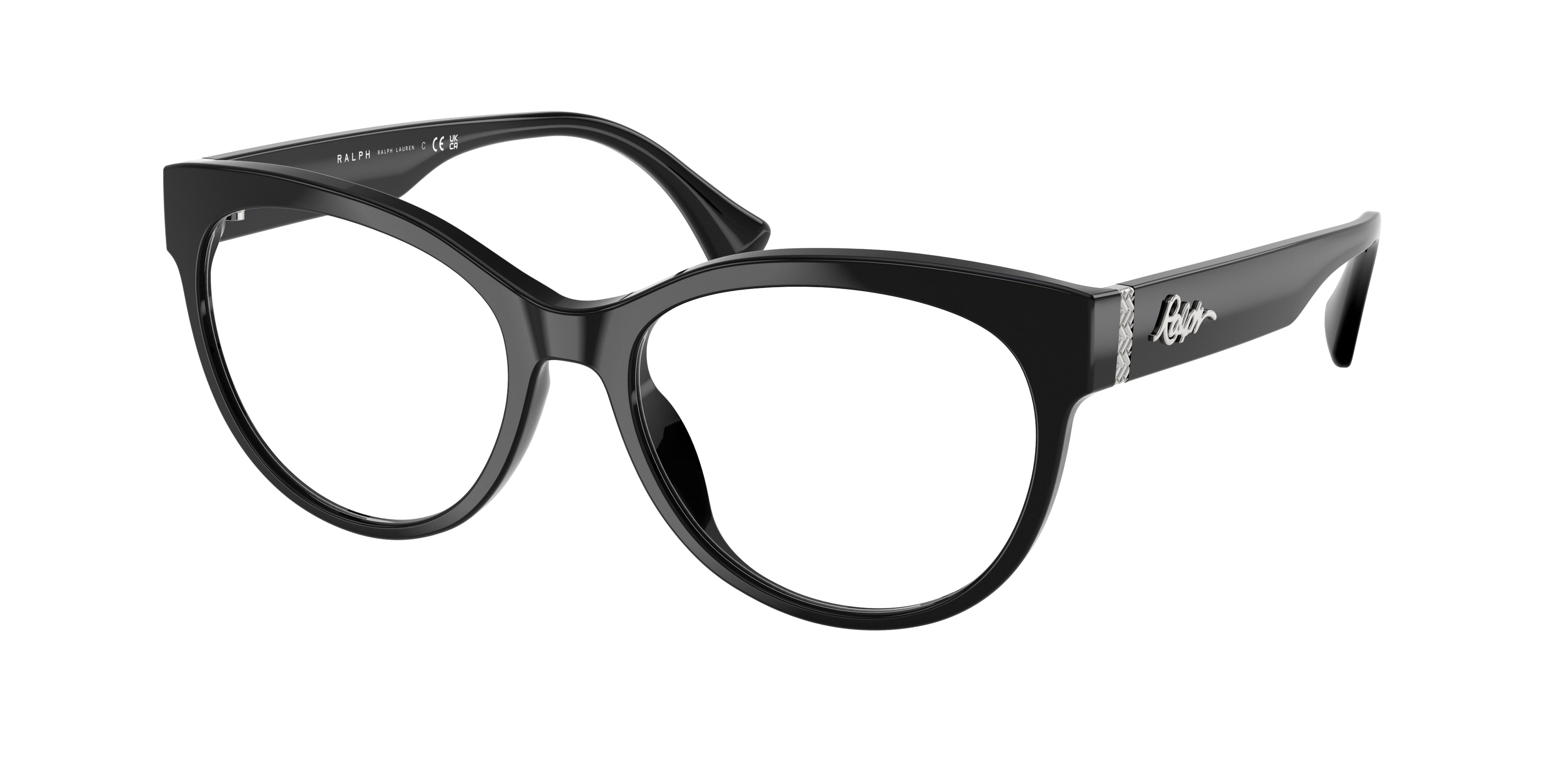 Ralph RA7173U Phantos Eyeglasses  5001-Shiny Black 55-145-17 - Color Map Black