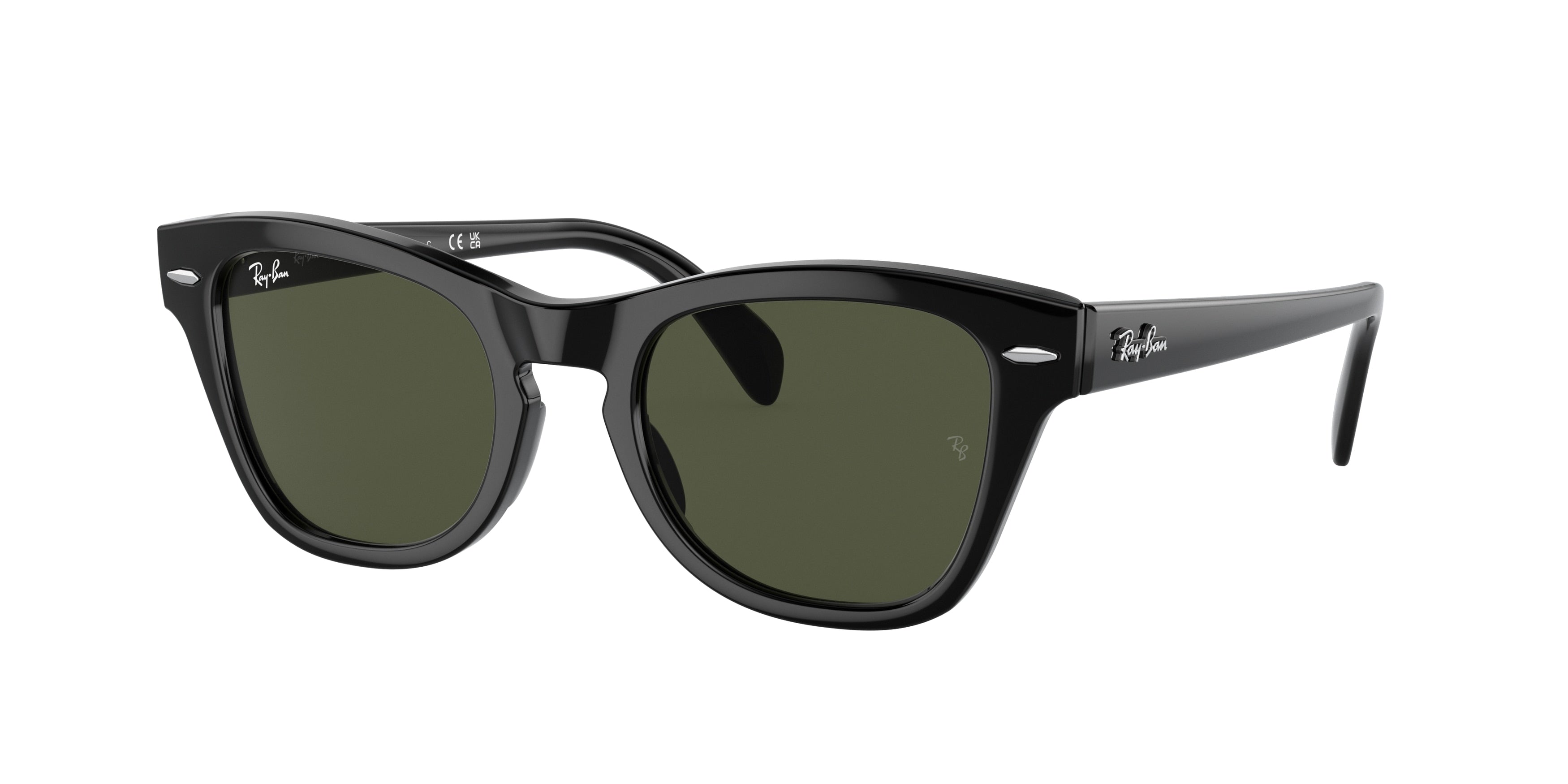 Ray-Ban RB0707S Square Sunglasses  901/31-Black 53-145-21 - Color Map Black