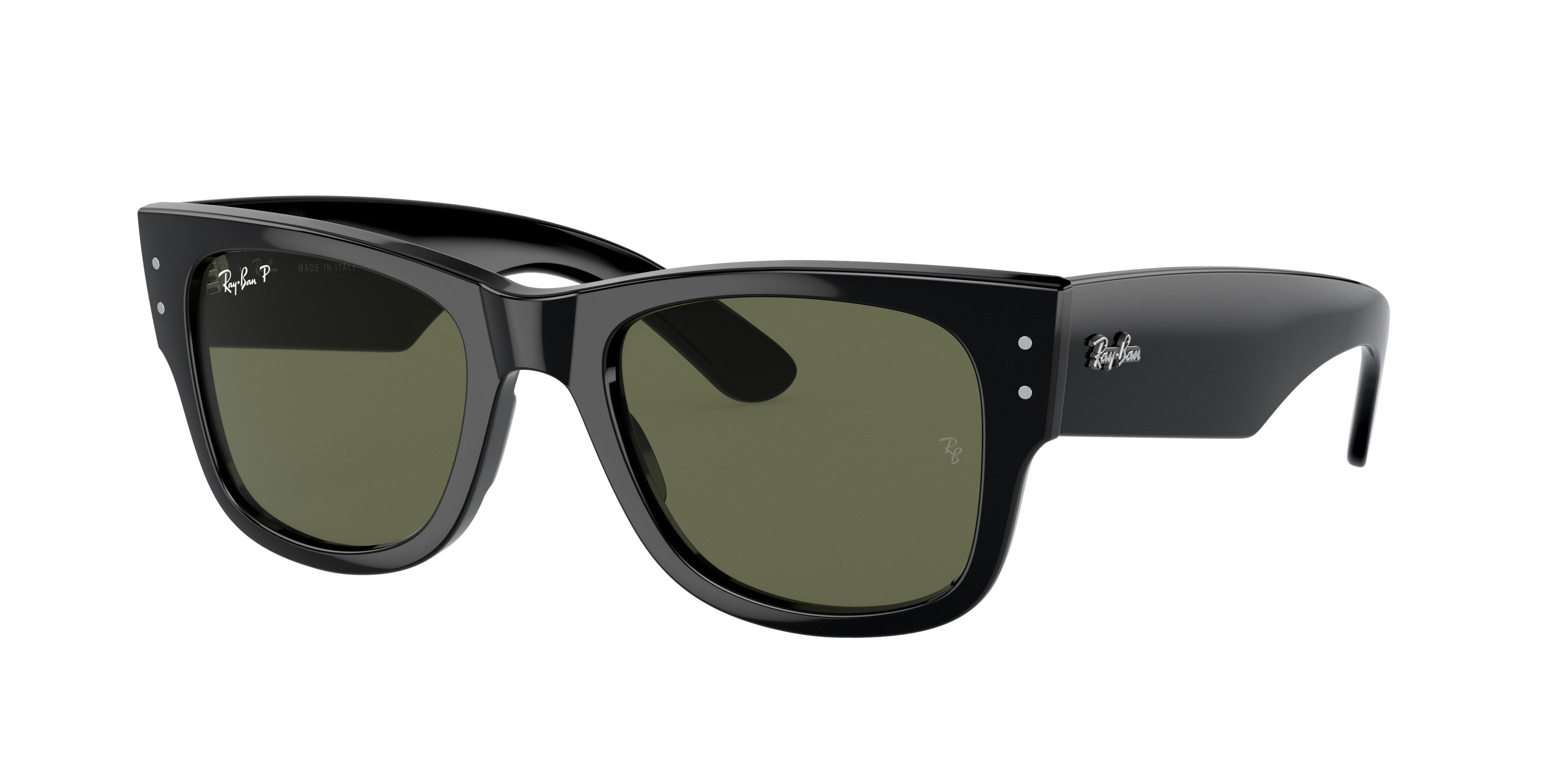 Ray-Ban MEGA WAYFARER RB0840S Square Sunglasses 901/58-Black 51-145-21 - Color Map Black