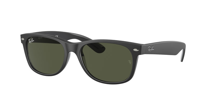Ray-Ban NEW WAYFARER RB2132 Square Sunglasses 646231-Black 58-145-18 - Color Map Black