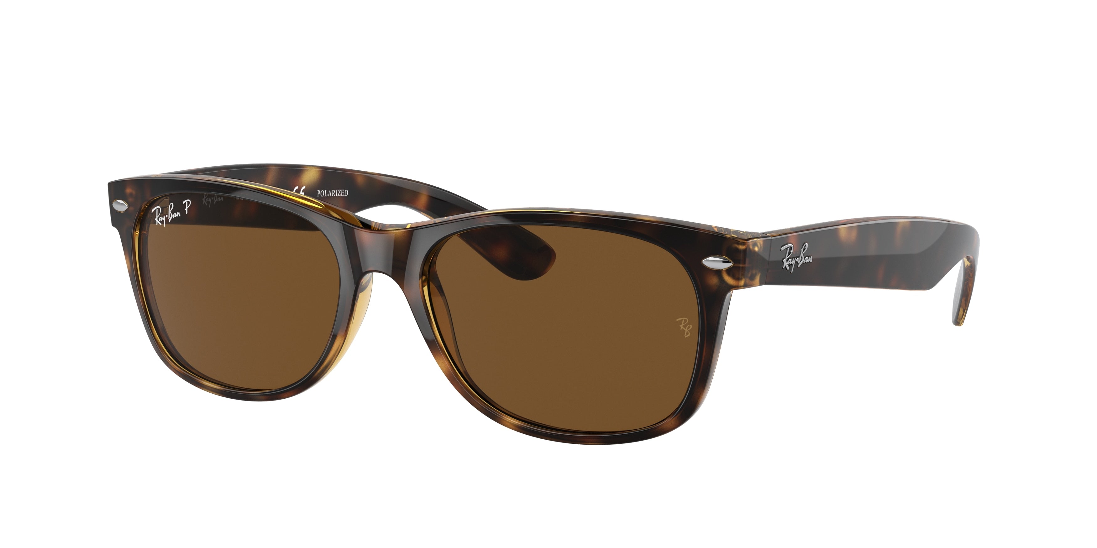 Ray-Ban NEW WAYFARER RB2132 Square Sunglasses  902/57-Tortoise 55-145-18 - Color Map Tortoise