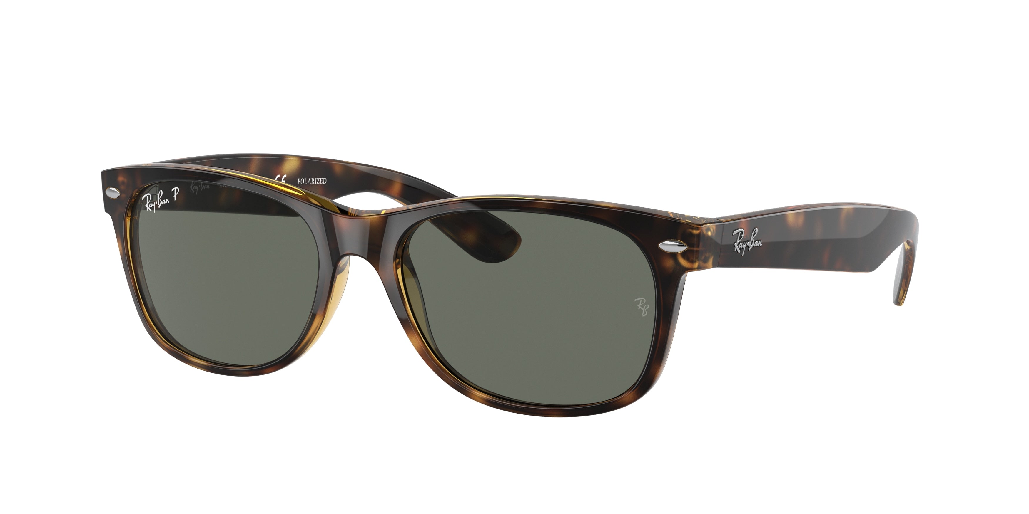 Ray-Ban NEW WAYFARER RB2132 Square Sunglasses  902/58-Tortoise 58-145-18 - Color Map Tortoise