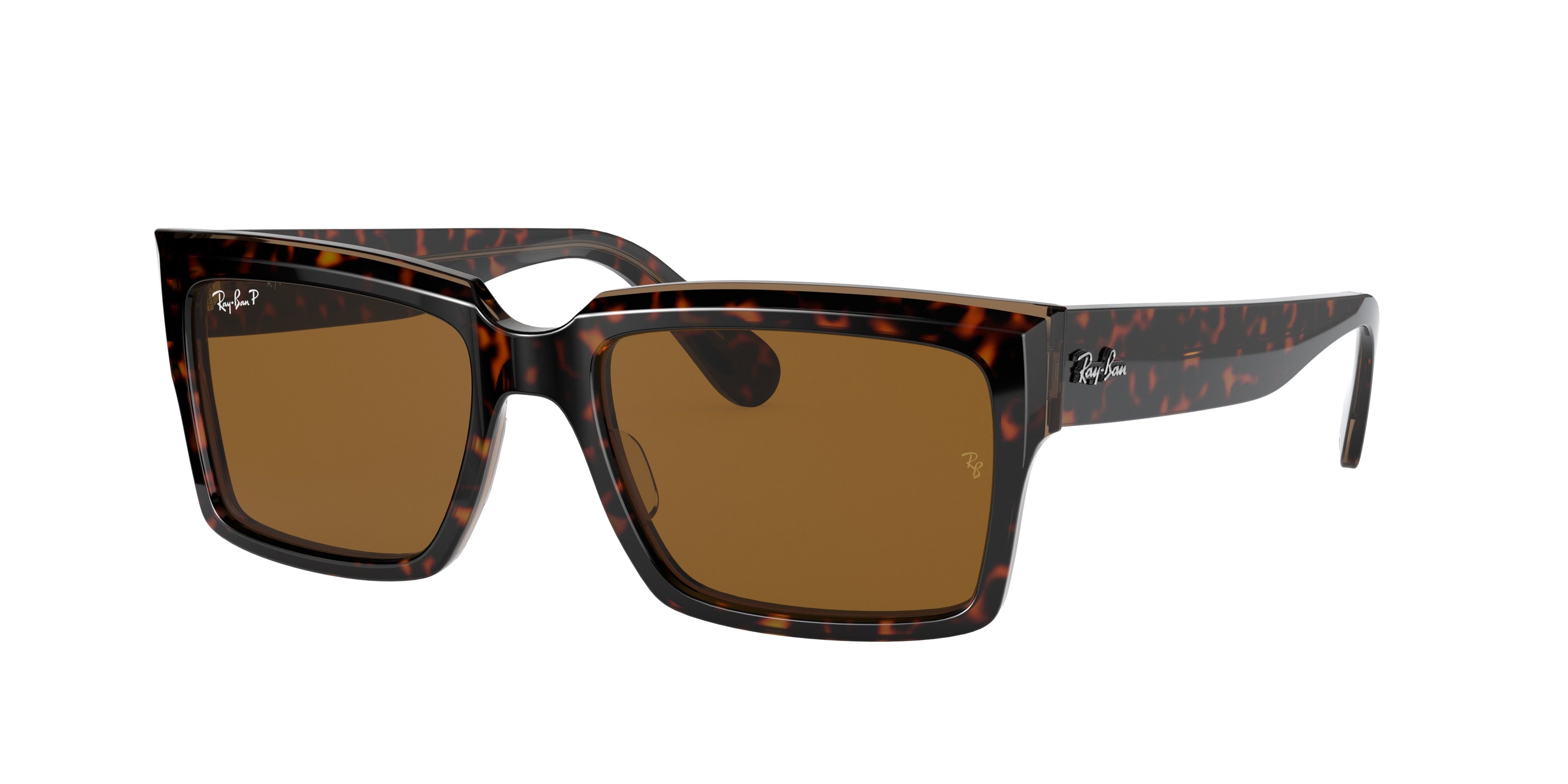 Ray-Ban INVERNESS RB2191 Rectangle Sunglasses  129257-Havana On Transparent Brown 54-145-18 - Color Map Gold