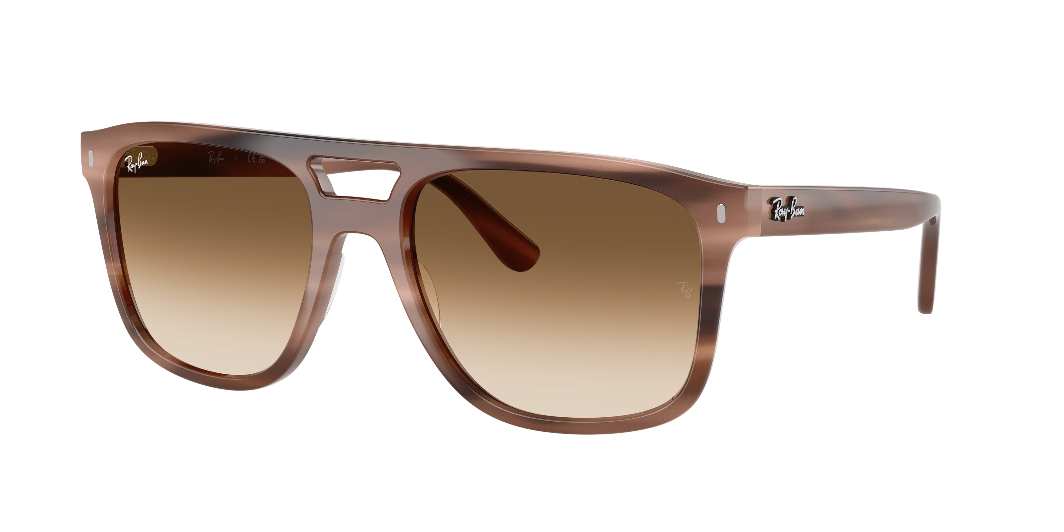 Ray-Ban RB2213 Square Sunglasses  142351-Havana Brown 58-150-20 - Color Map Tortoise