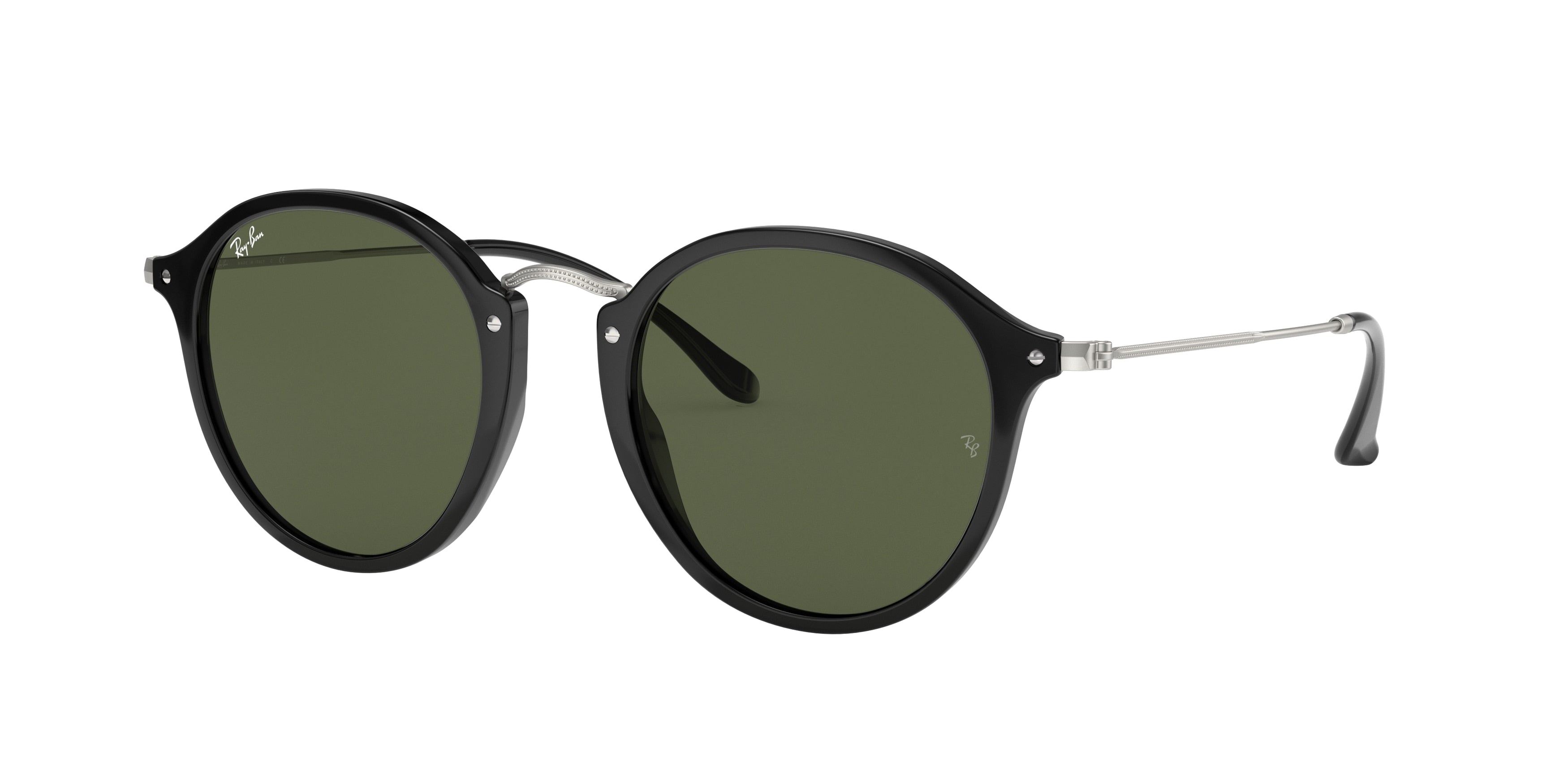 Ray-Ban ROUND RB2447 Round Sunglasses 901-Black 51-145-21 - Color Map Black