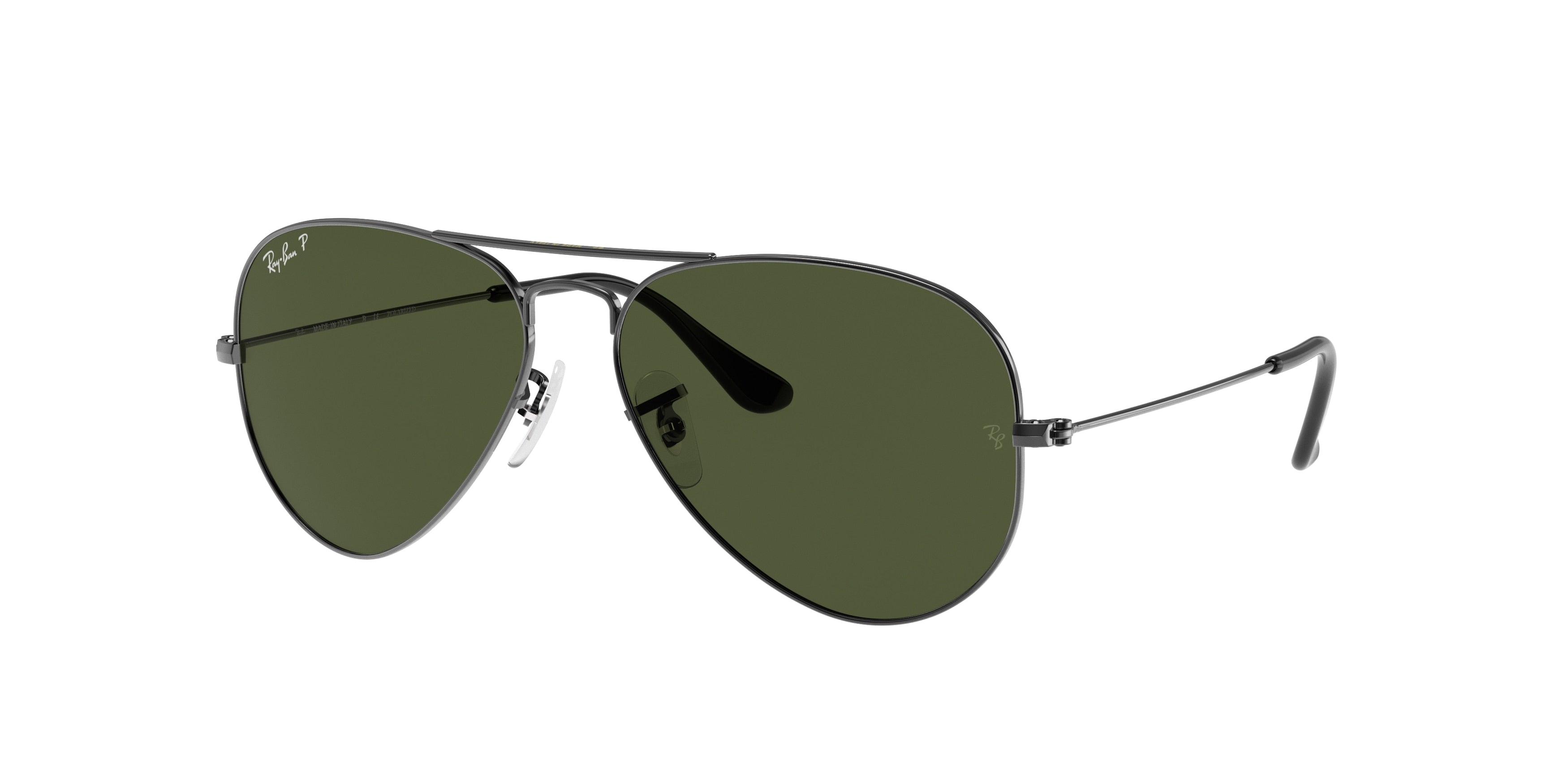 Ray-Ban AVIATOR RB3025 Pilot Sunglasses  004/58-Gunmetal 62-140-14 - Color Map Grey