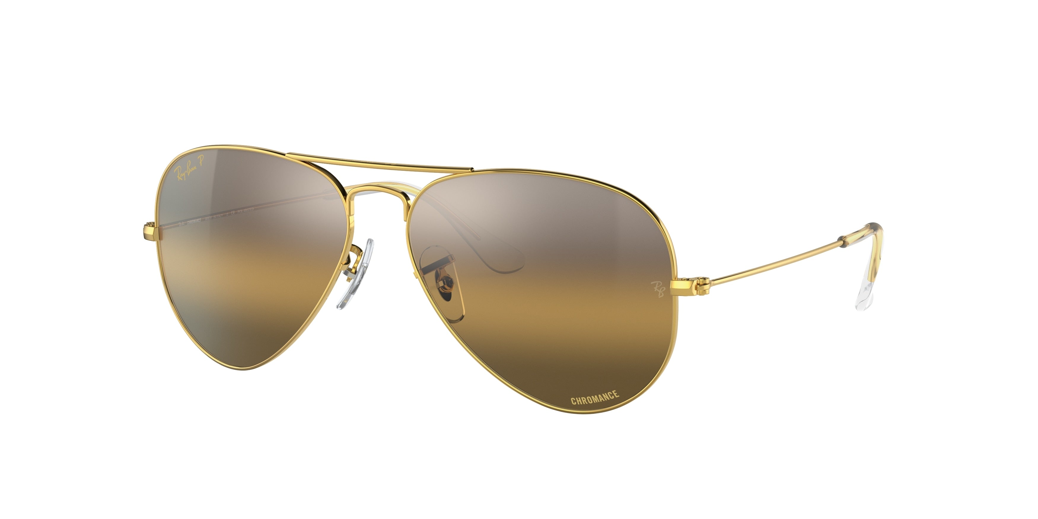 Ray-Ban AVIATOR RB3025 Pilot Sunglasses  9196G5-Gold 62-140-14 - Color Map Gold