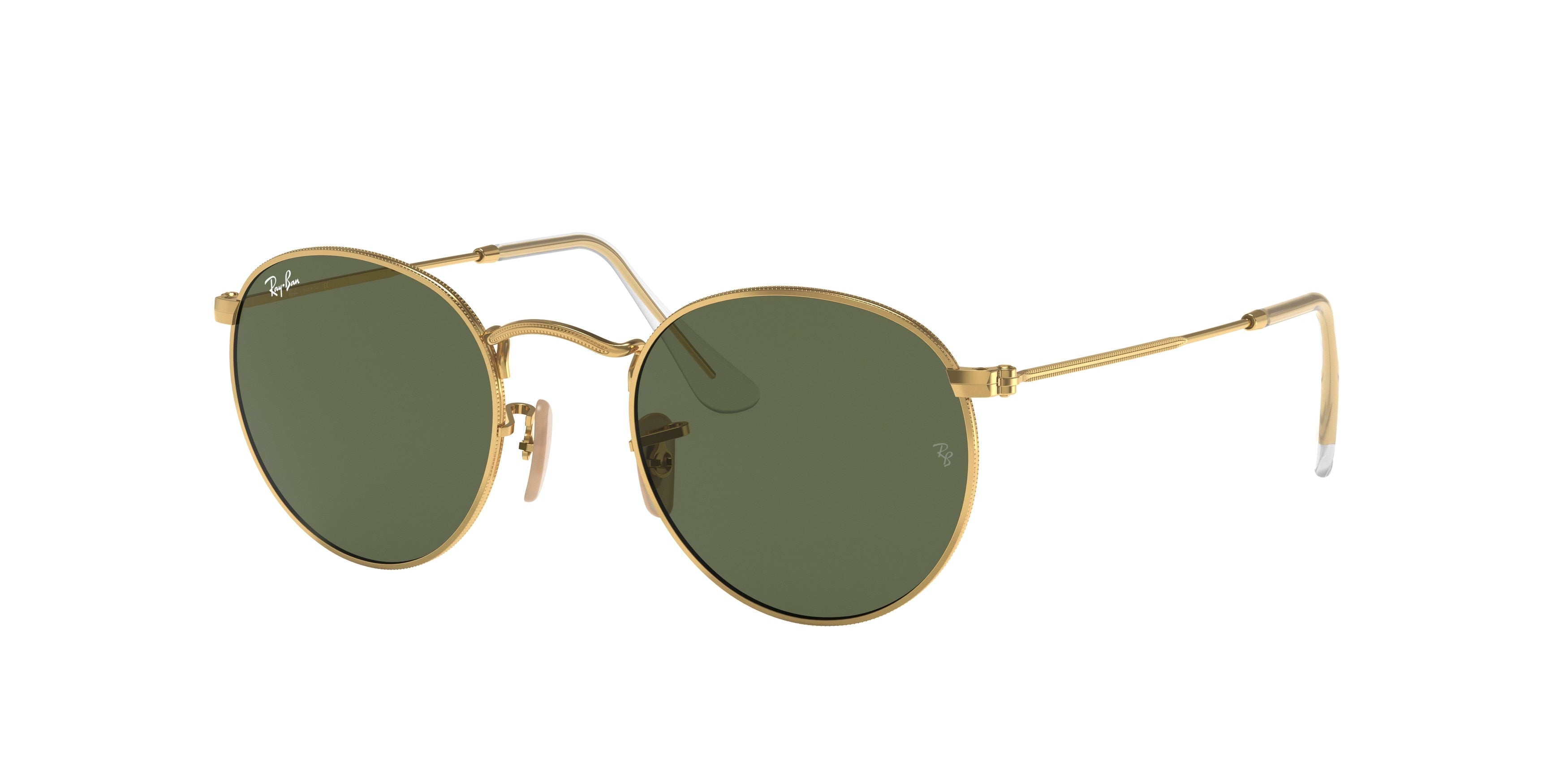 Ray-Ban ROUND METAL RB3447N Round Sunglasses 001-Arista Gold 53-145-21 - Color Map Gold