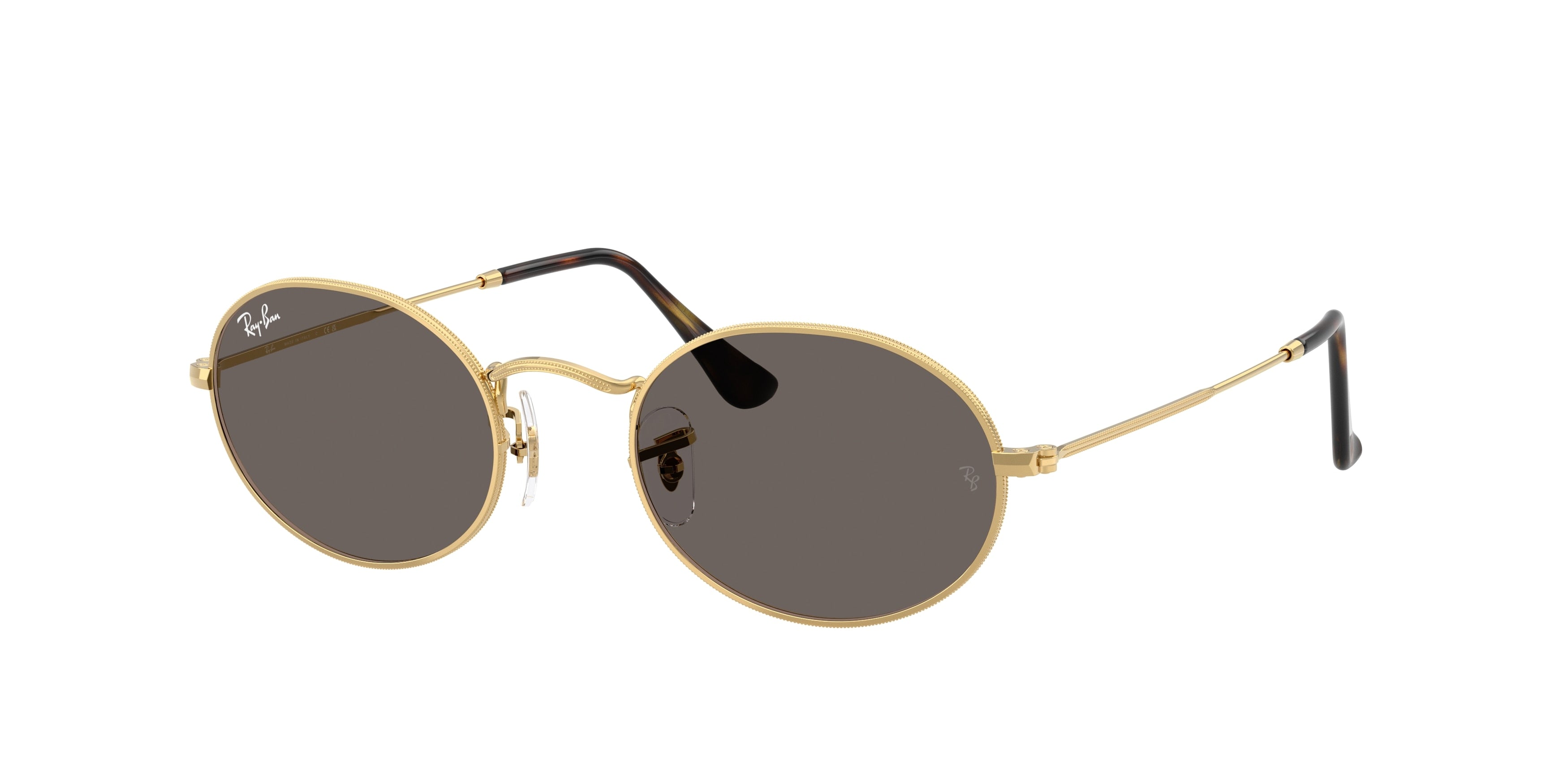 Ray-Ban OVAL RB3547N Oval Sunglasses  001/B1-Arista Gold 51-145-21 - Color Map Gold