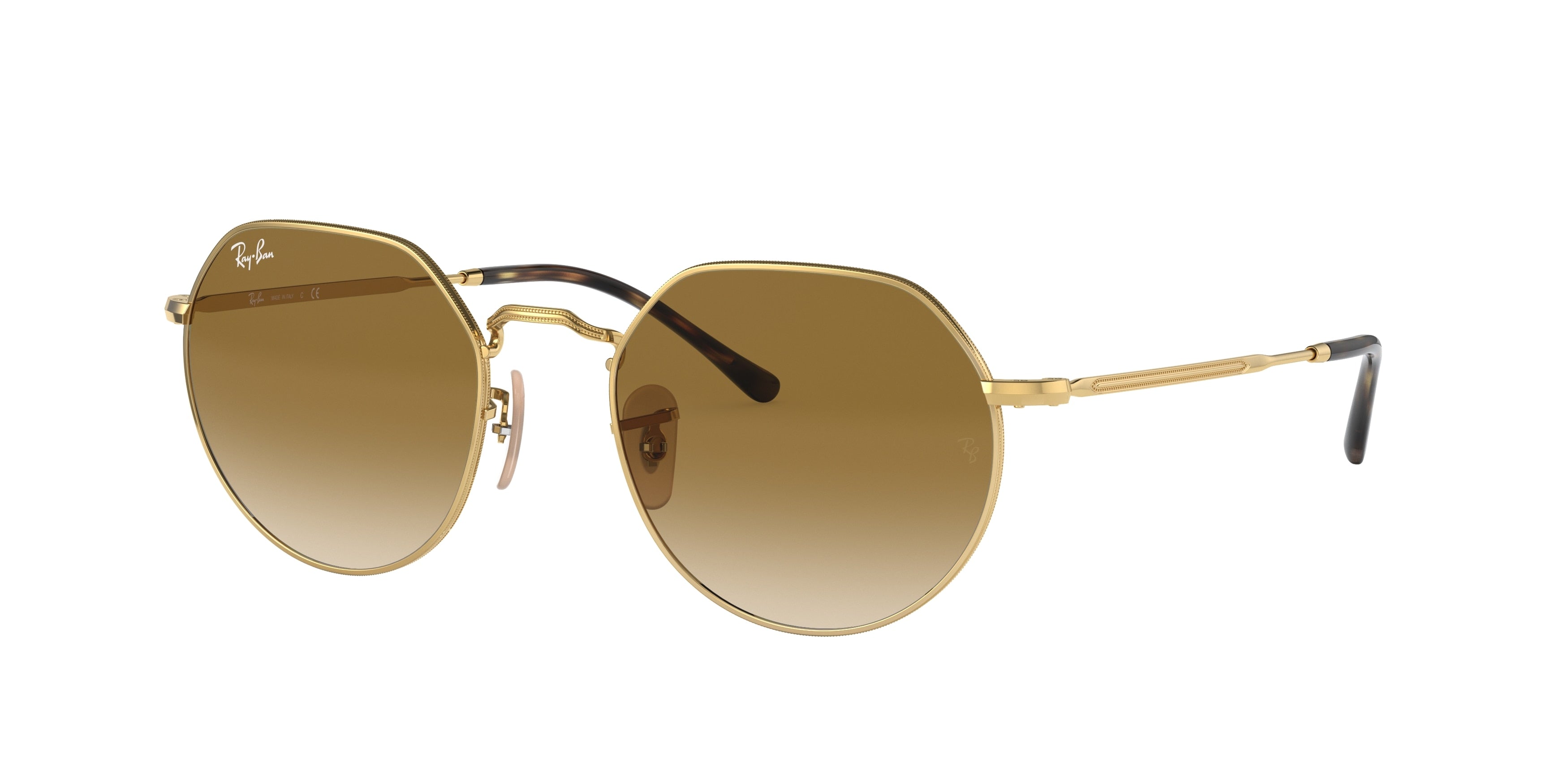 Ray-Ban JACK RB3565 Irregular Sunglasses  001/51-Arista Gold 55-145-20 - Color Map Gold