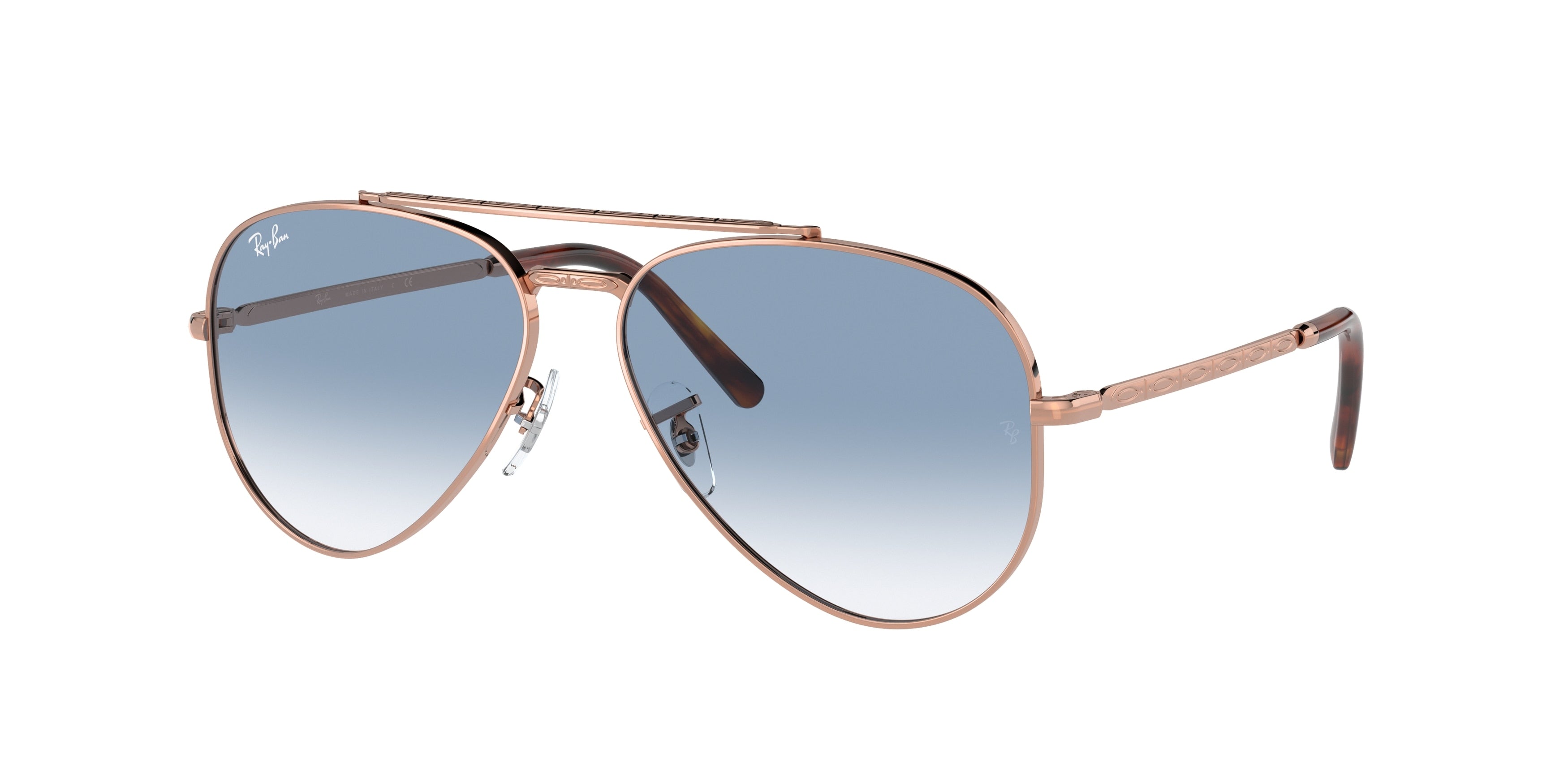 Ray-Ban NEW AVIATOR RB3625 Pilot Sunglasses  92023F-Rose Gold 62-140-14 - Color Map Gold