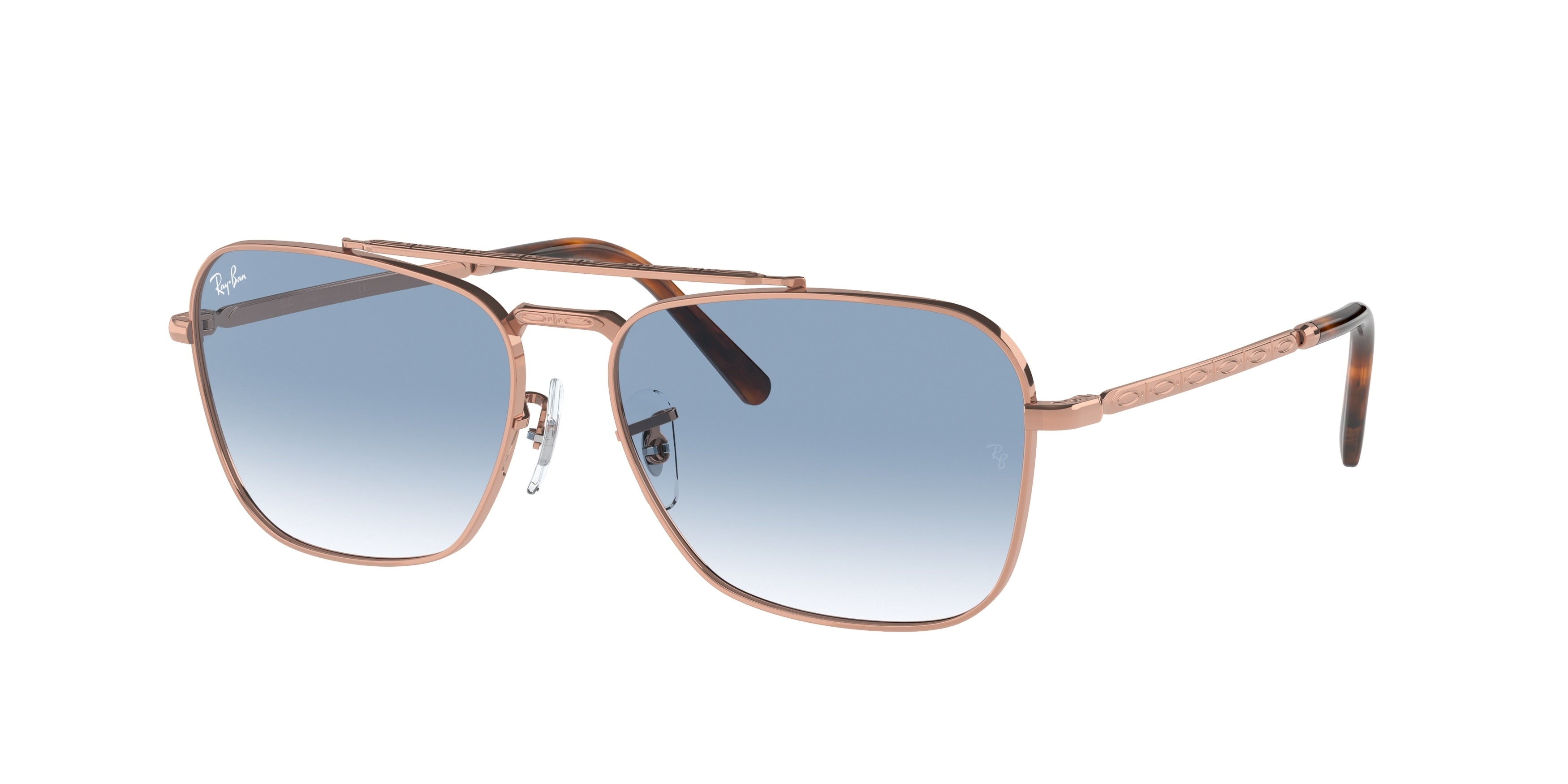 Ray-Ban NEW CARAVAN RB3636 Square Sunglasses  92023F-Rose Gold 58-140-15 - Color Map Gold