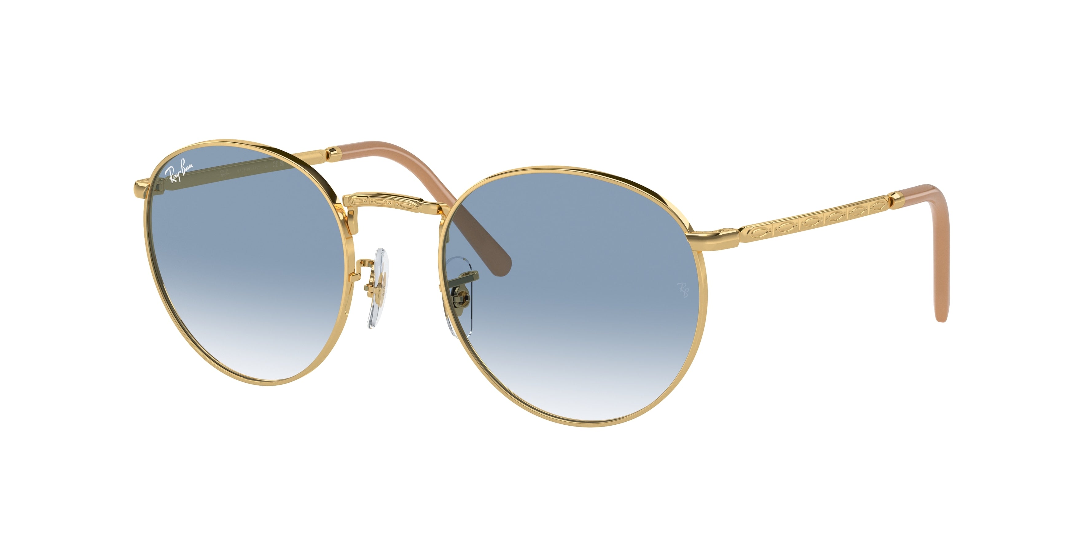 Ray-Ban NEW ROUND RB3637 Phantos Sunglasses  001/3F-Arista Gold 53-140-21 - Color Map Gold