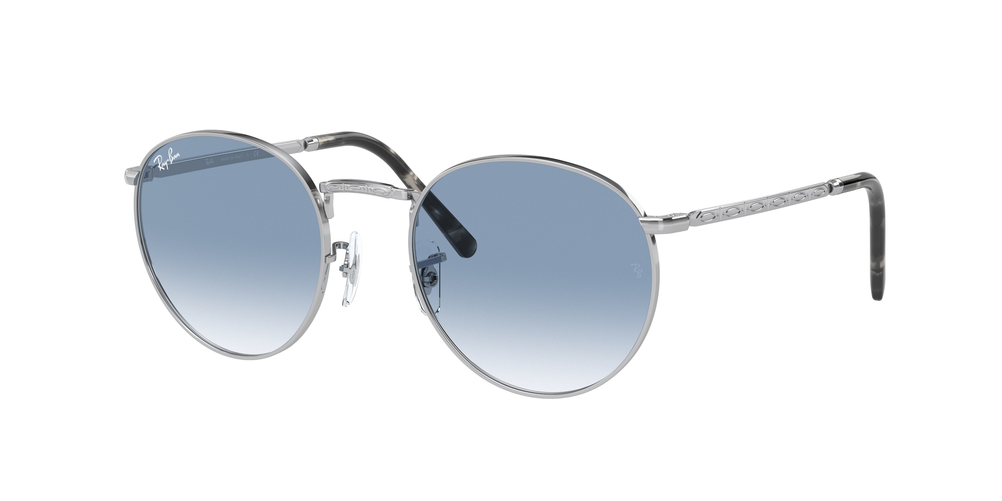 Ray-Ban NEW ROUND RB3637 Phantos Sunglasses  003/3F-Silver 53-140-21 - Color Map Silver