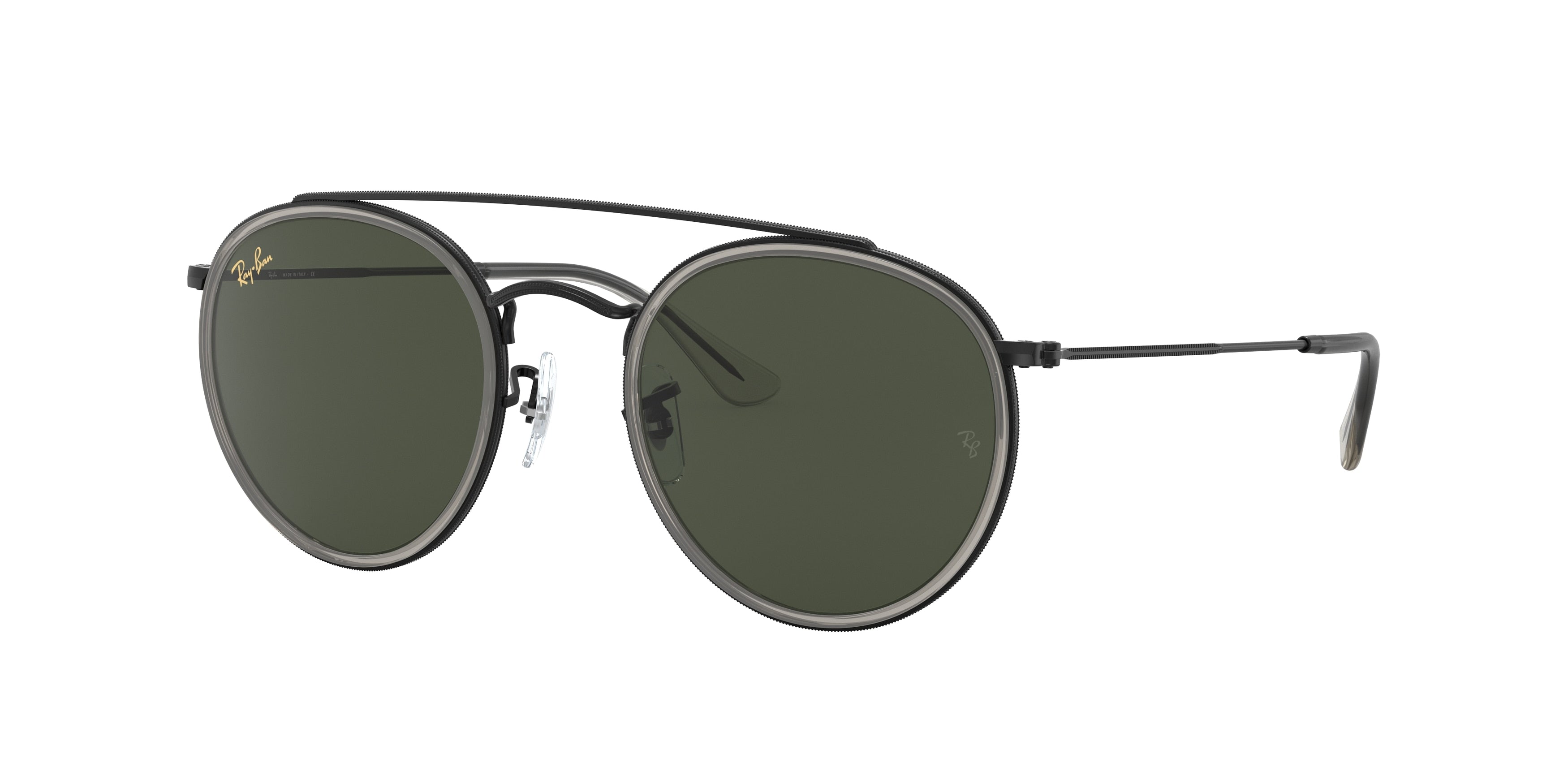 Ray-Ban RB3647N Round Sunglasses 921231-Black 51-145-22 - Color Map Black