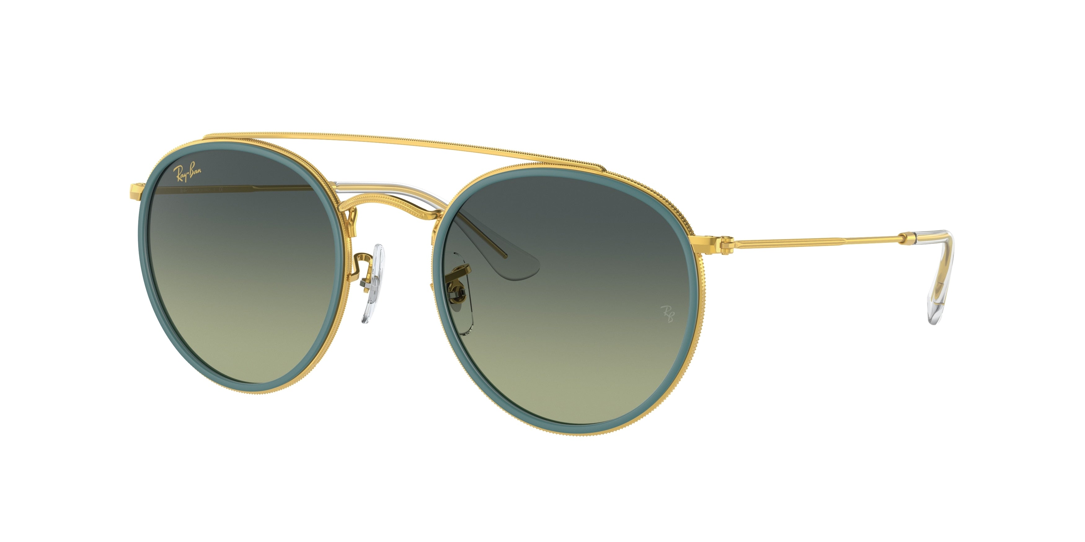 Ray-Ban RB3647N Round Sunglasses 9235BH-Gold 51-145-22 - Color Map Gold