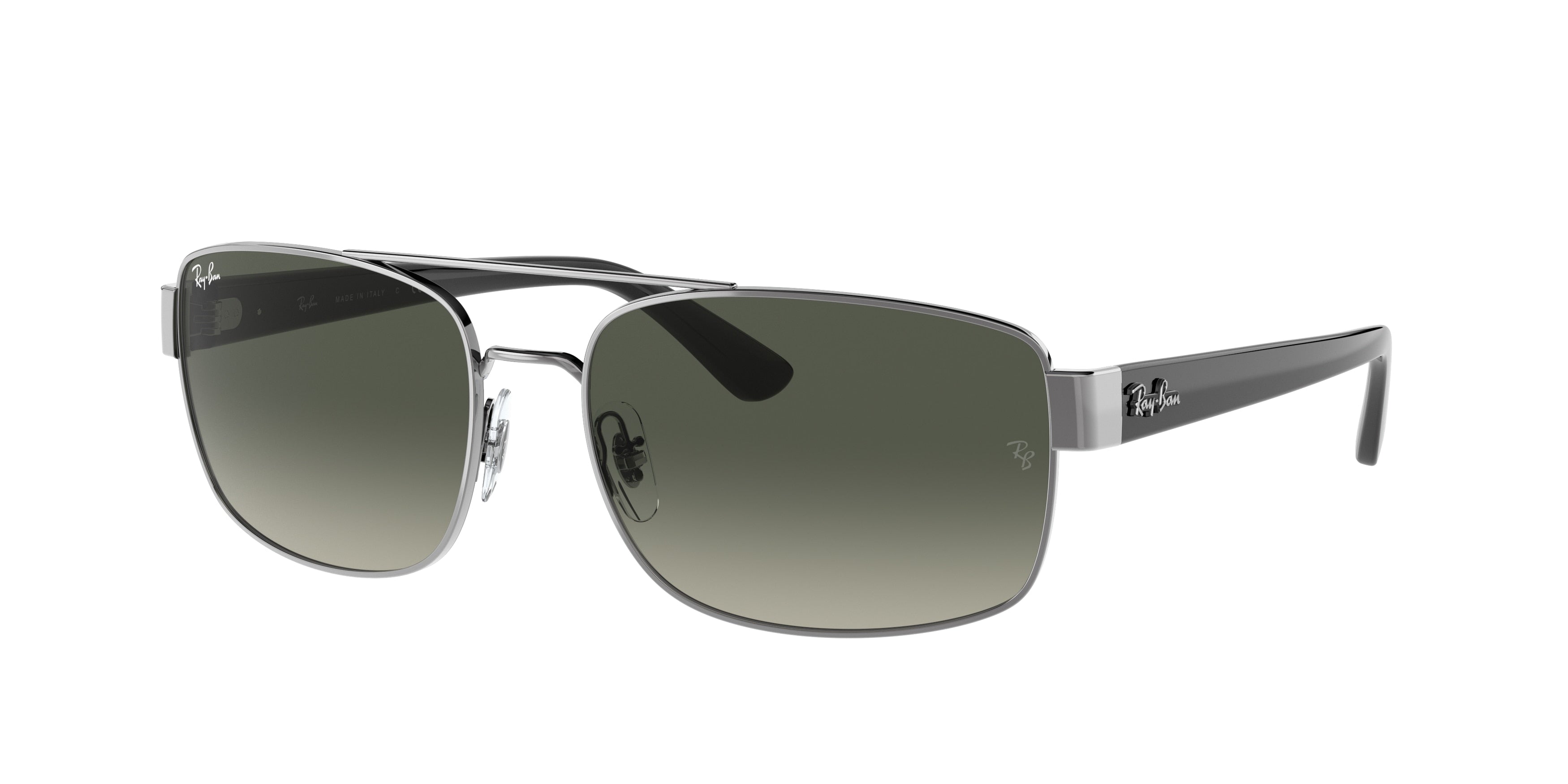 Ray-Ban RB3687 Pillow Sunglasses  004/71-Gunmetal 61-140-17 - Color Map Grey