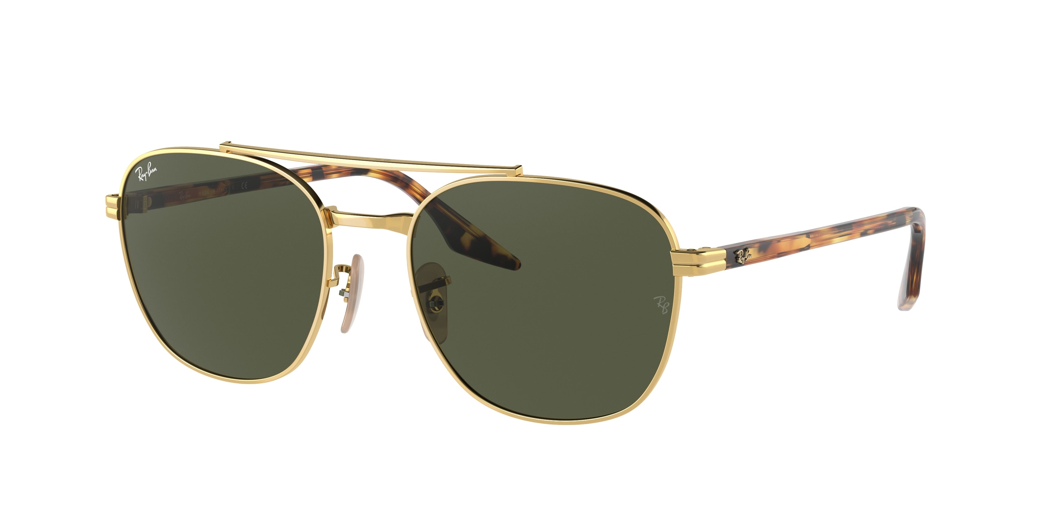 Ray-Ban RB3688 Square Sunglasses  001/31-Arista Gold 55-145-19 - Color Map Gold