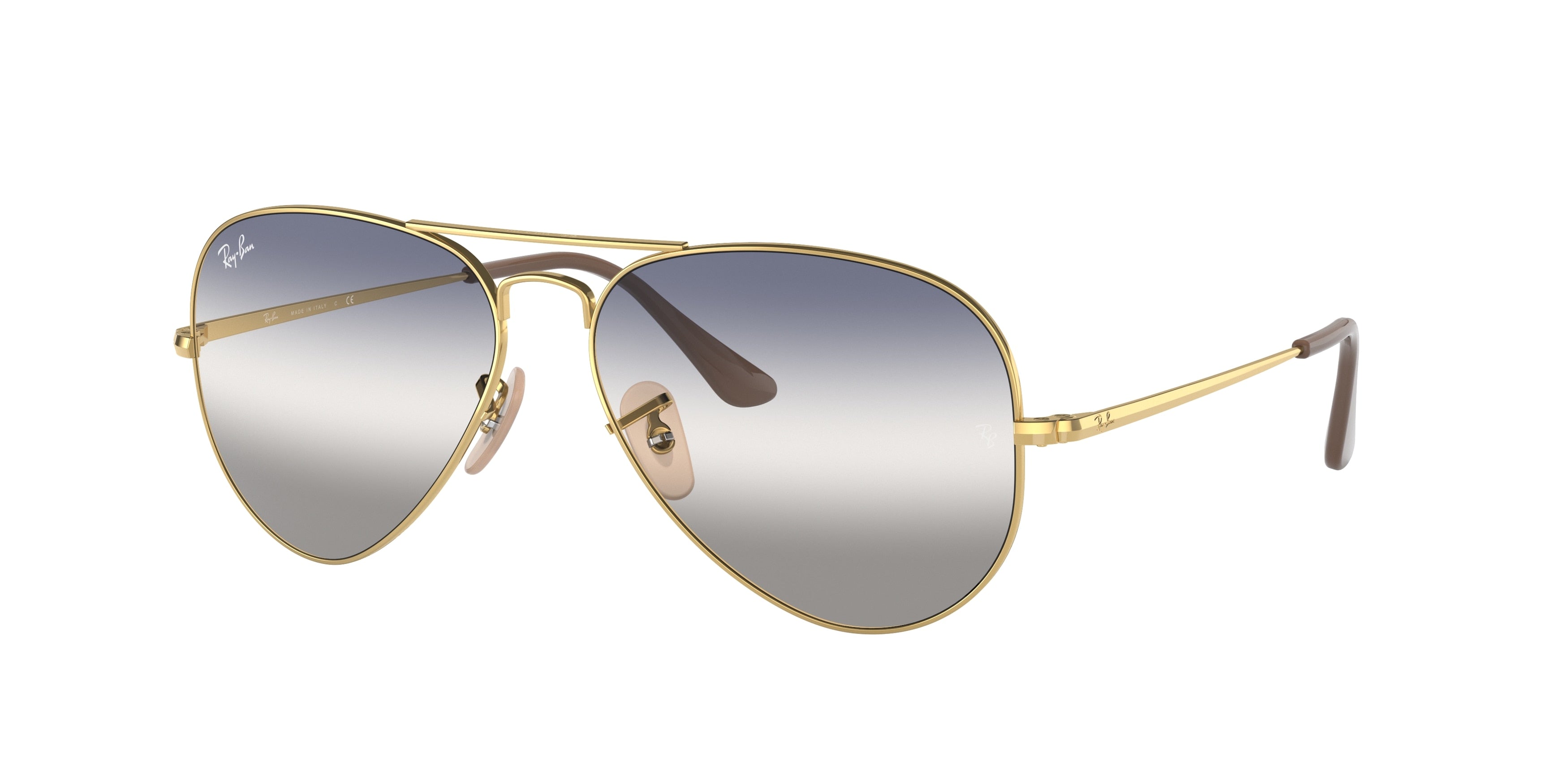 Ray-Ban AVIATOR METAL II RB3689 Pilot Sunglasses 001/GF-Gold 61-140-14 - Color Map Gold