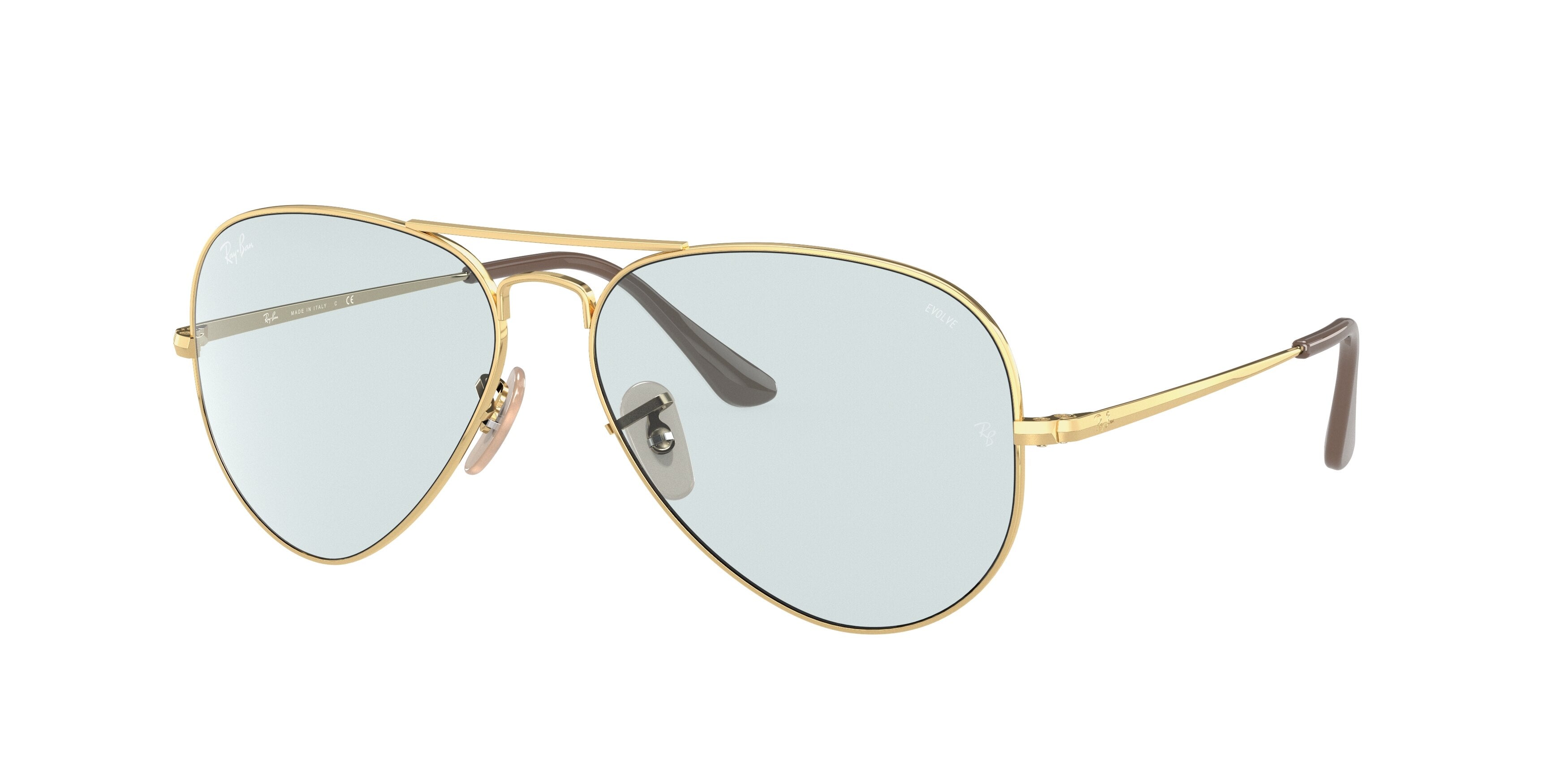 Ray-Ban AVIATOR METAL II RB3689 Pilot Sunglasses 001/T3-Gold 58-140-14 - Color Map Gold