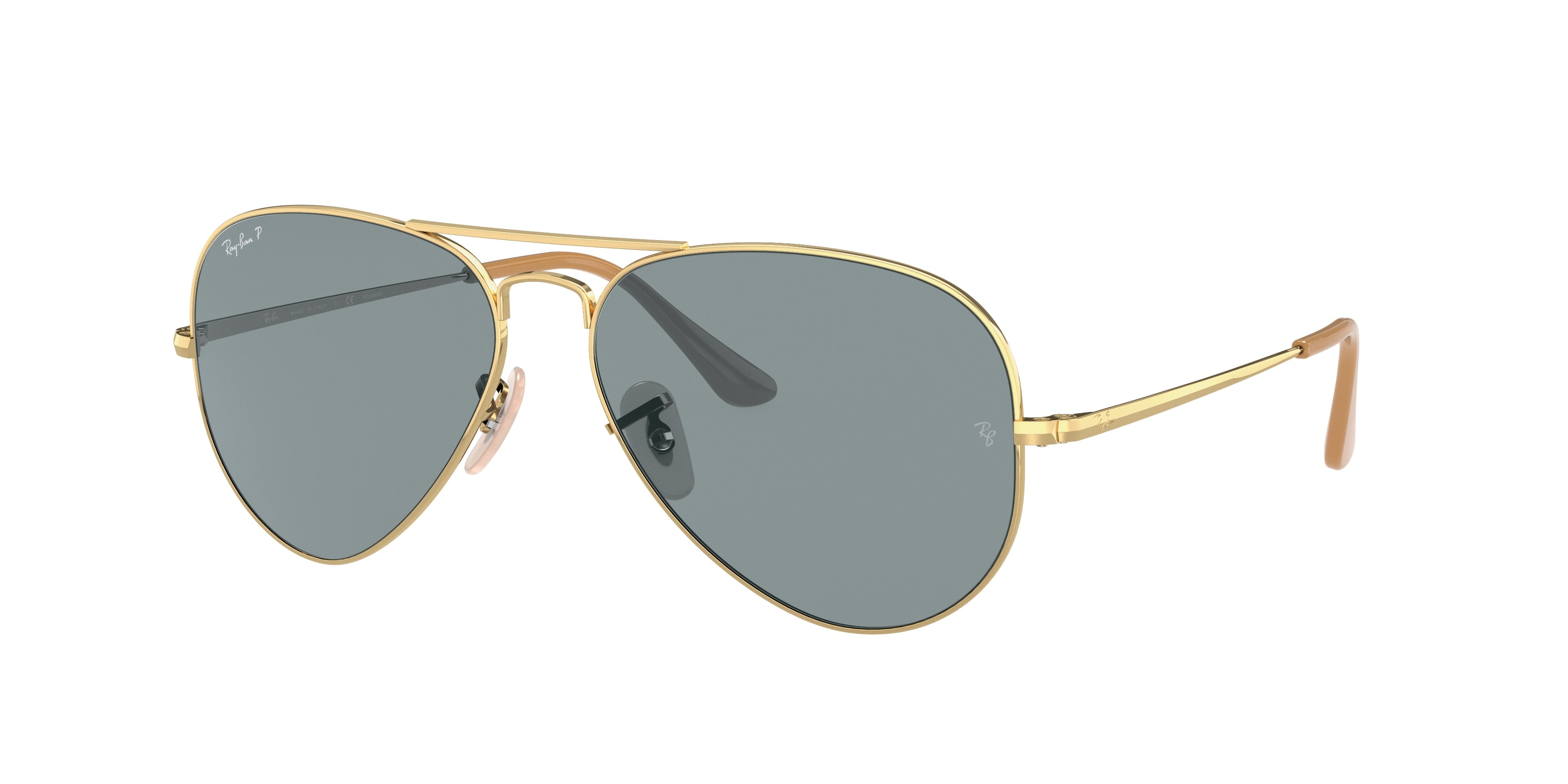 Ray-Ban AVIATOR METAL II RB3689 Pilot Sunglasses 9064S2-Gold 62-140-14 - Color Map Gold