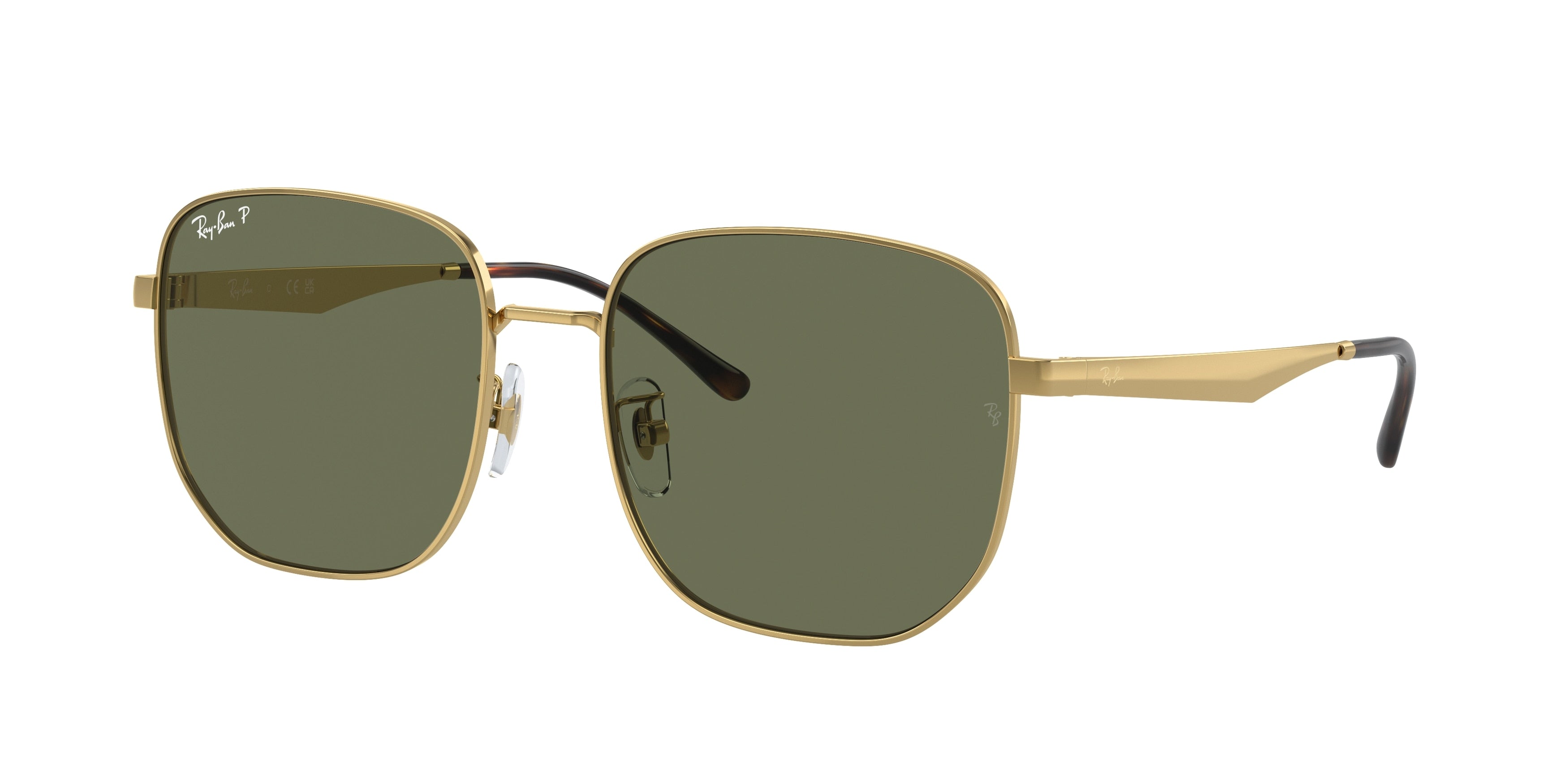 Ray-Ban RB3713D Irregular Sunglasses  001/9A-Arista Gold 57-145-18 - Color Map Gold