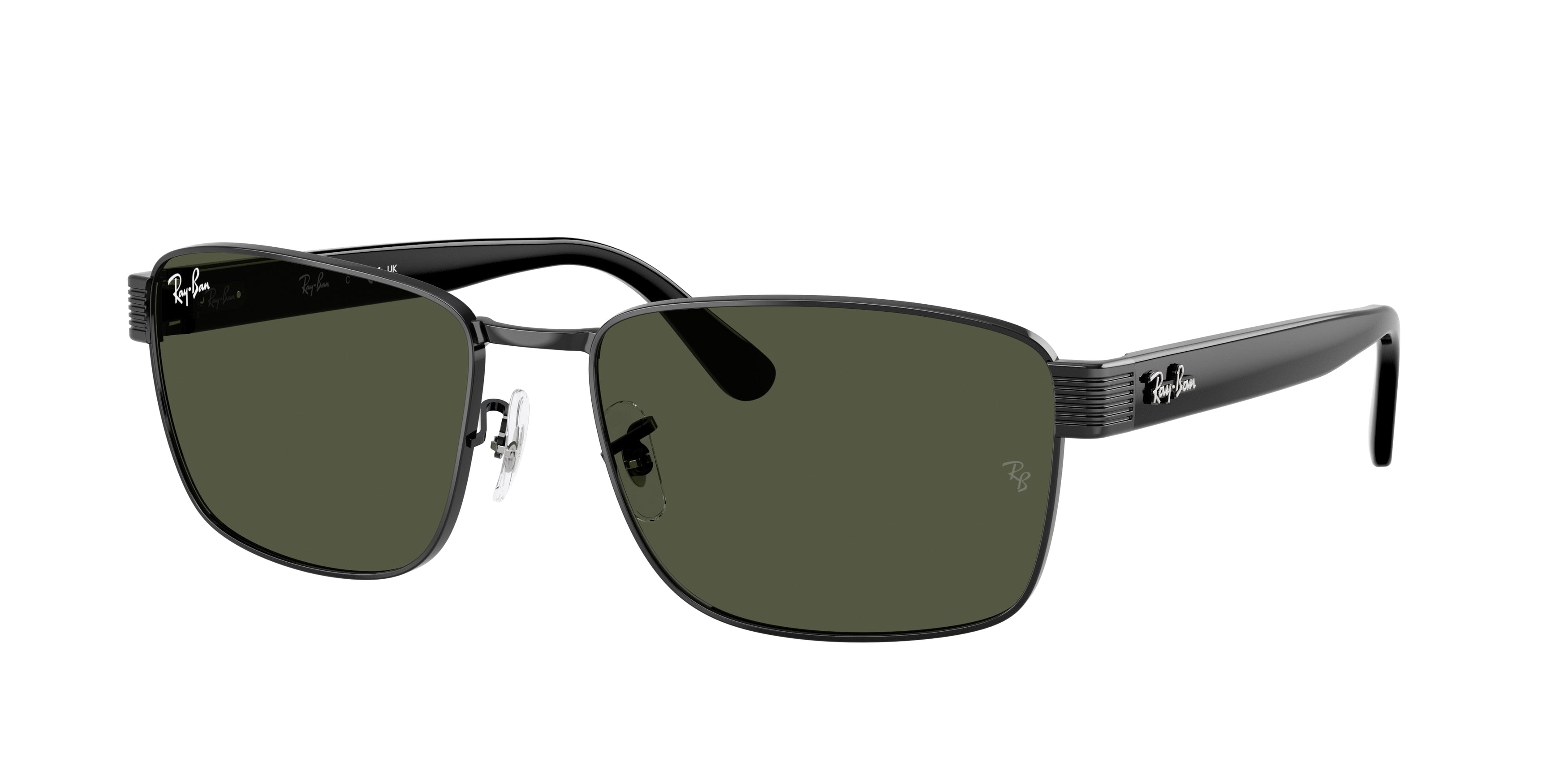Ray-Ban RB3750 Square Sunglasses  002/31-Black 62-145-18 - Color Map Black