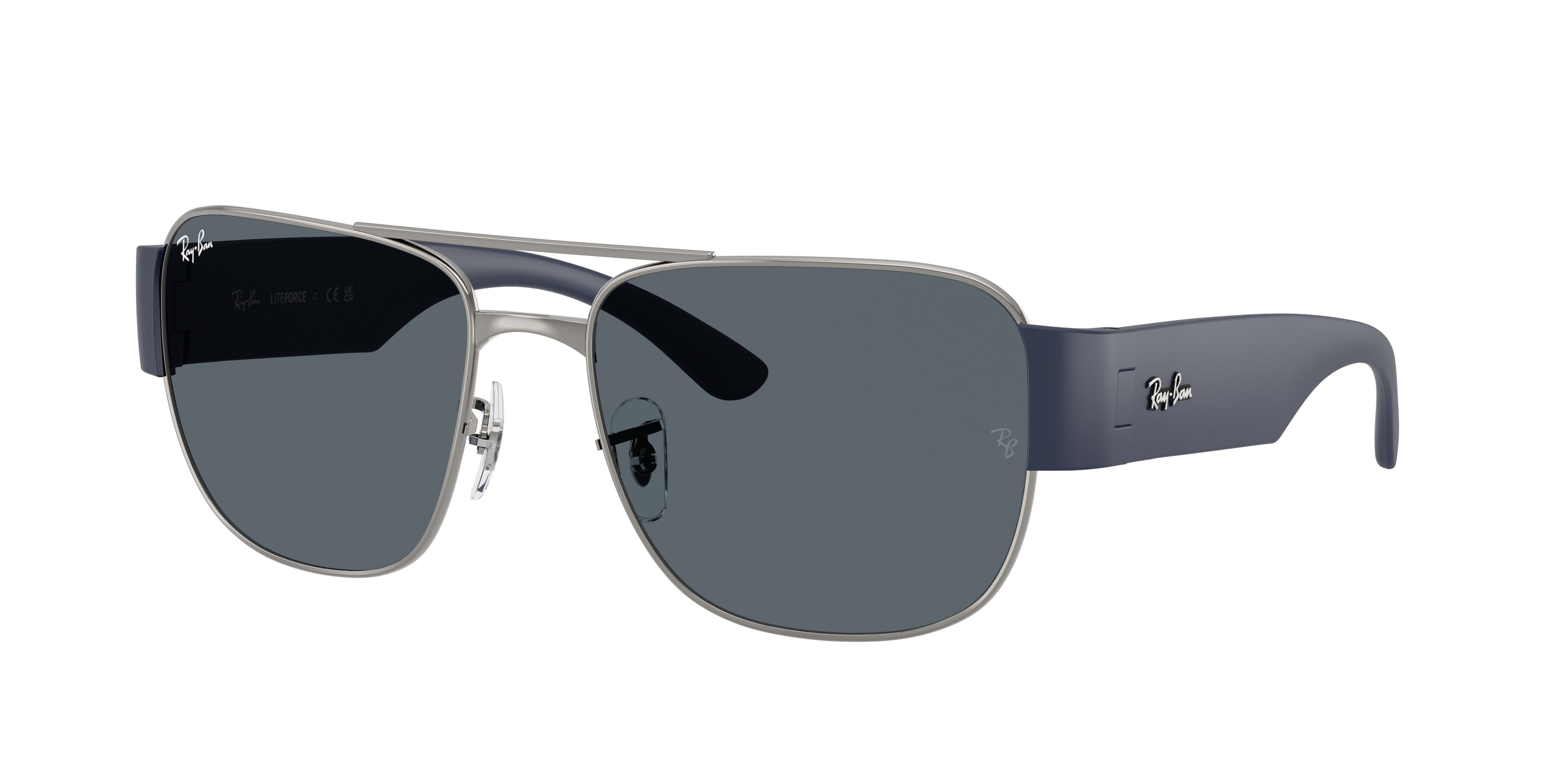 Ray-Ban RB3756 Square Sunglasses  004/R5-Gunmetal 59-140-18 - Color Map Grey