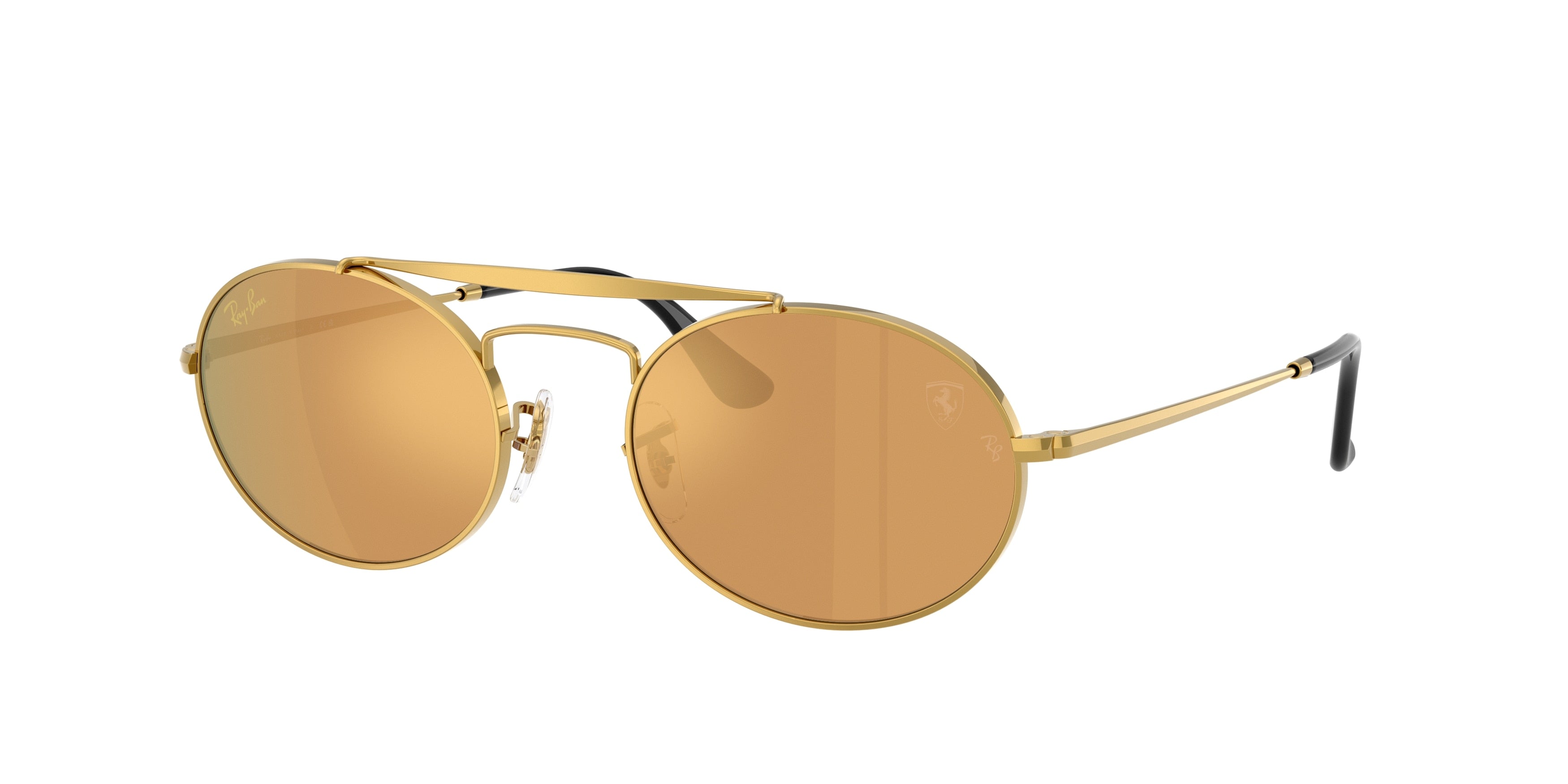 Ray-Ban RB3775M Oval Sunglasses  F133W4-Legend Gold 54-140-20 - Color Map Gold