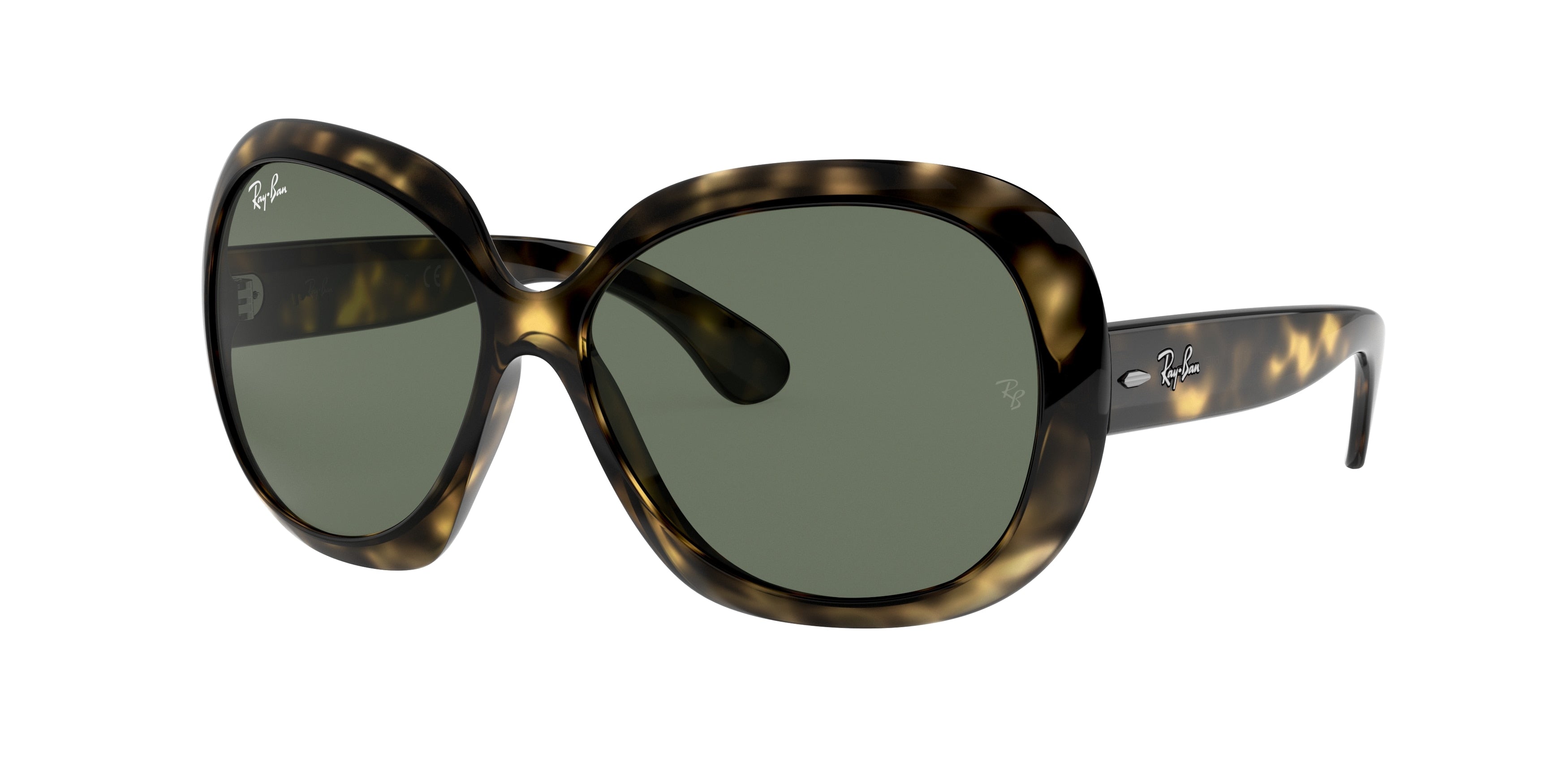 Ray-Ban JACKIE OHH II RB4098 Butterfly Sunglasses  710/71-Light Havana 60-135-14 - Color Map Tortoise
