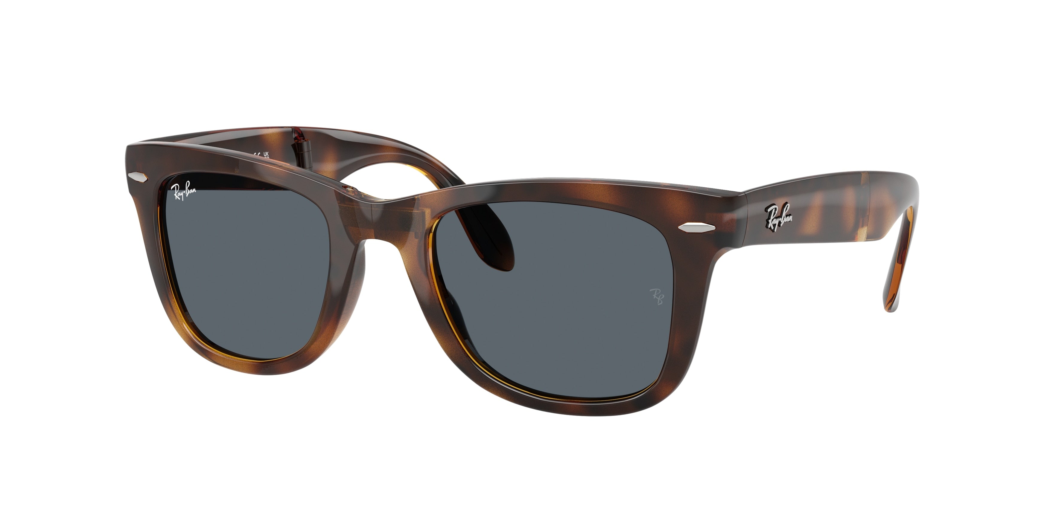 Ray-Ban FOLDING WAYFARER RB4105 Square Sunglasses 710/R5-Havana 51-140-22 - Color Map Tortoise