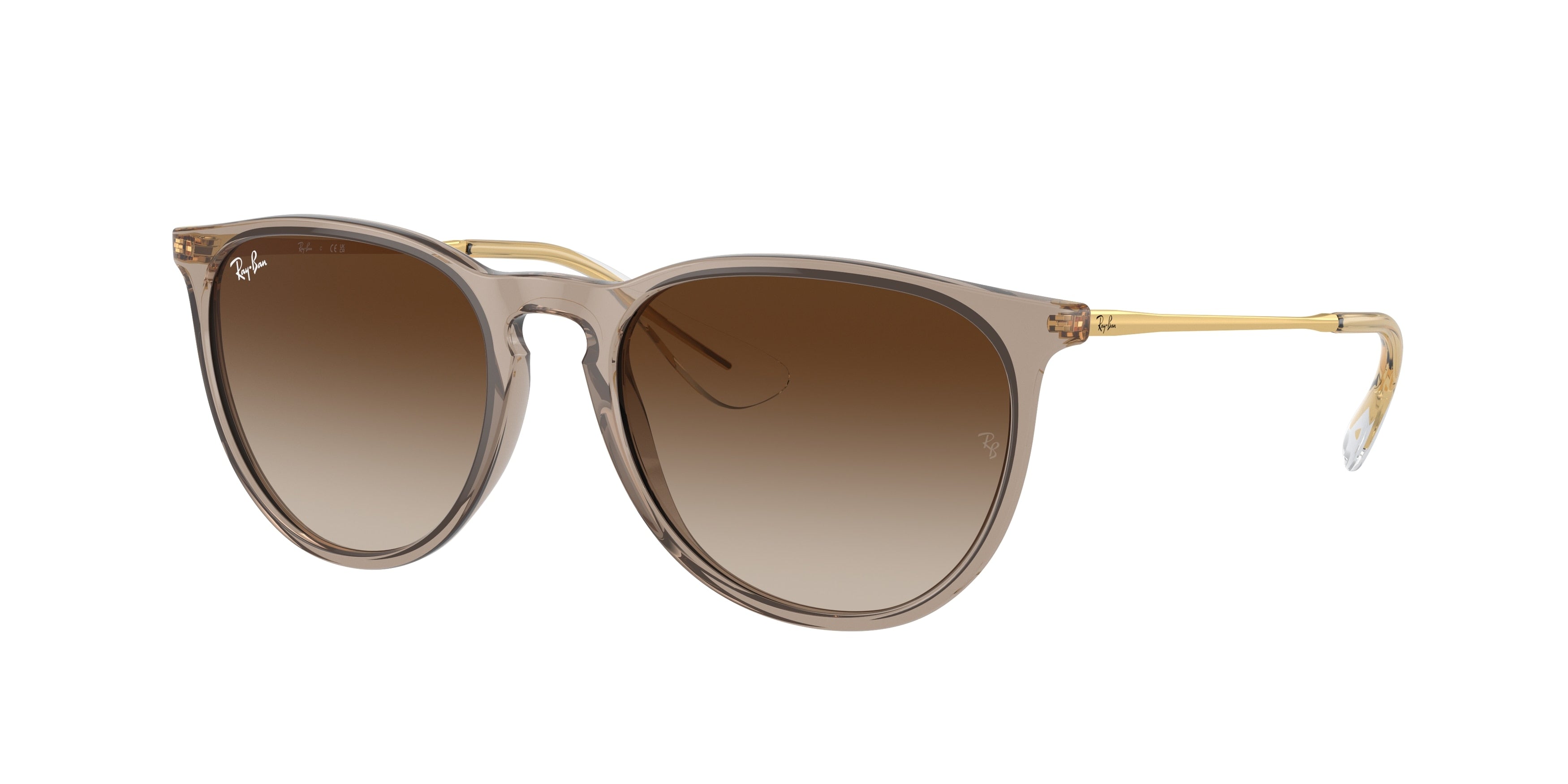 Ray-Ban ERIKA RB4171F Phantos Sunglasses  674413-Transparent Light Brown 54-145-18 - Color Map Brown