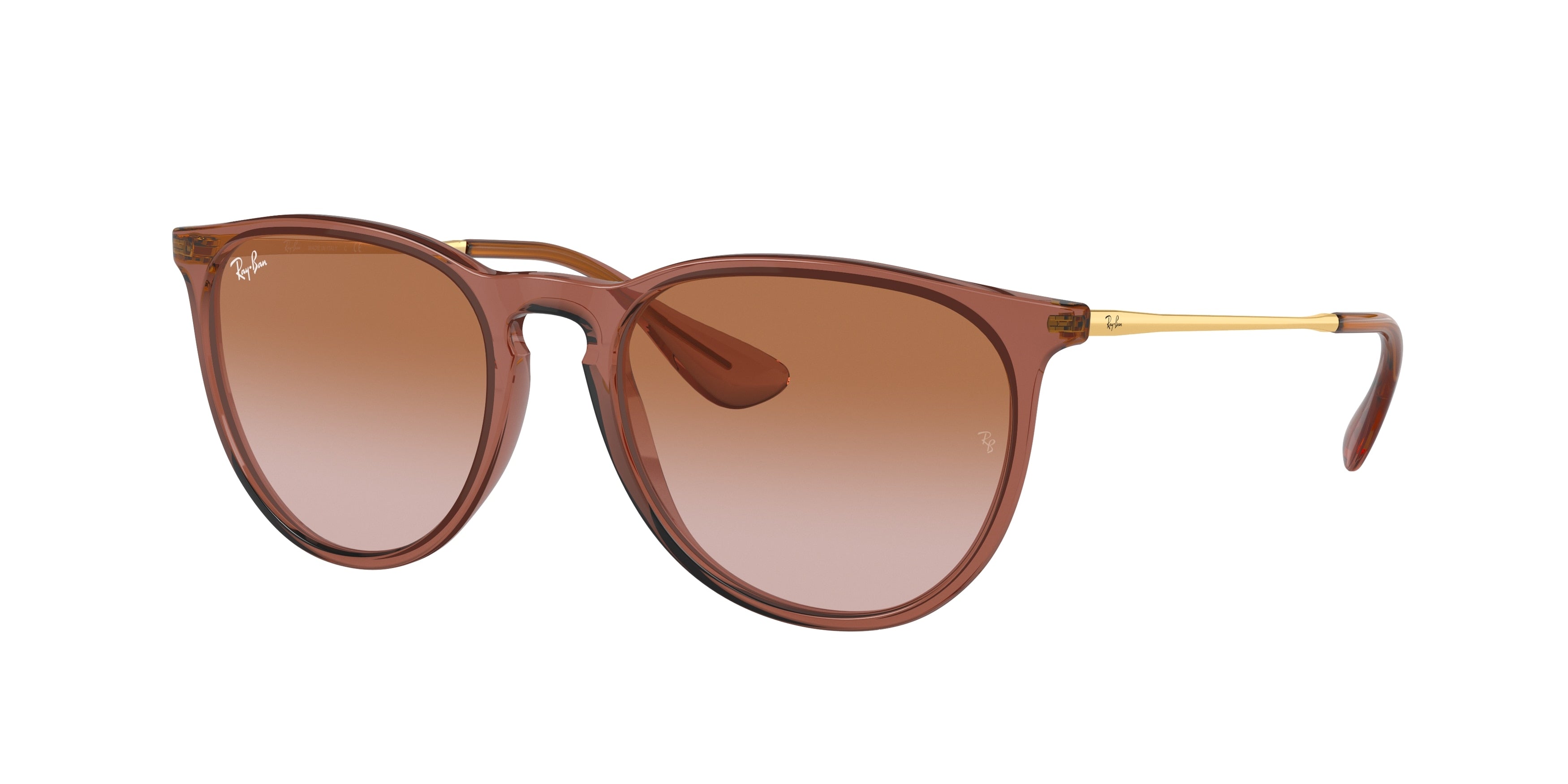 Ray-Ban ERIKA RB4171 Phantos Sunglasses  659013-Transparent Light Brown 54-145-18 - Color Map Brown