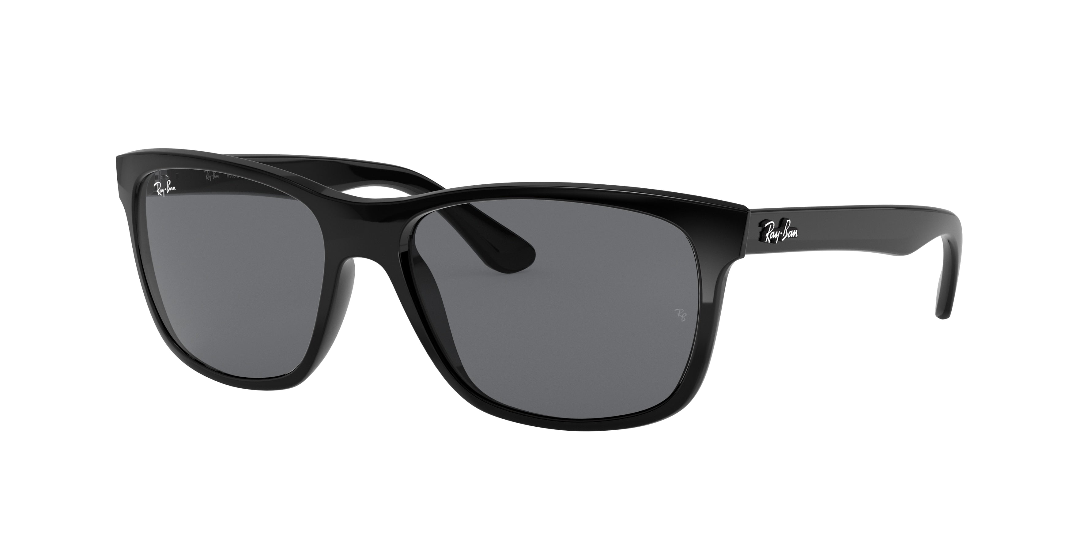 Ray-Ban RB4181 Square Sunglasses  601/87-Black 57-145-16 - Color Map Black