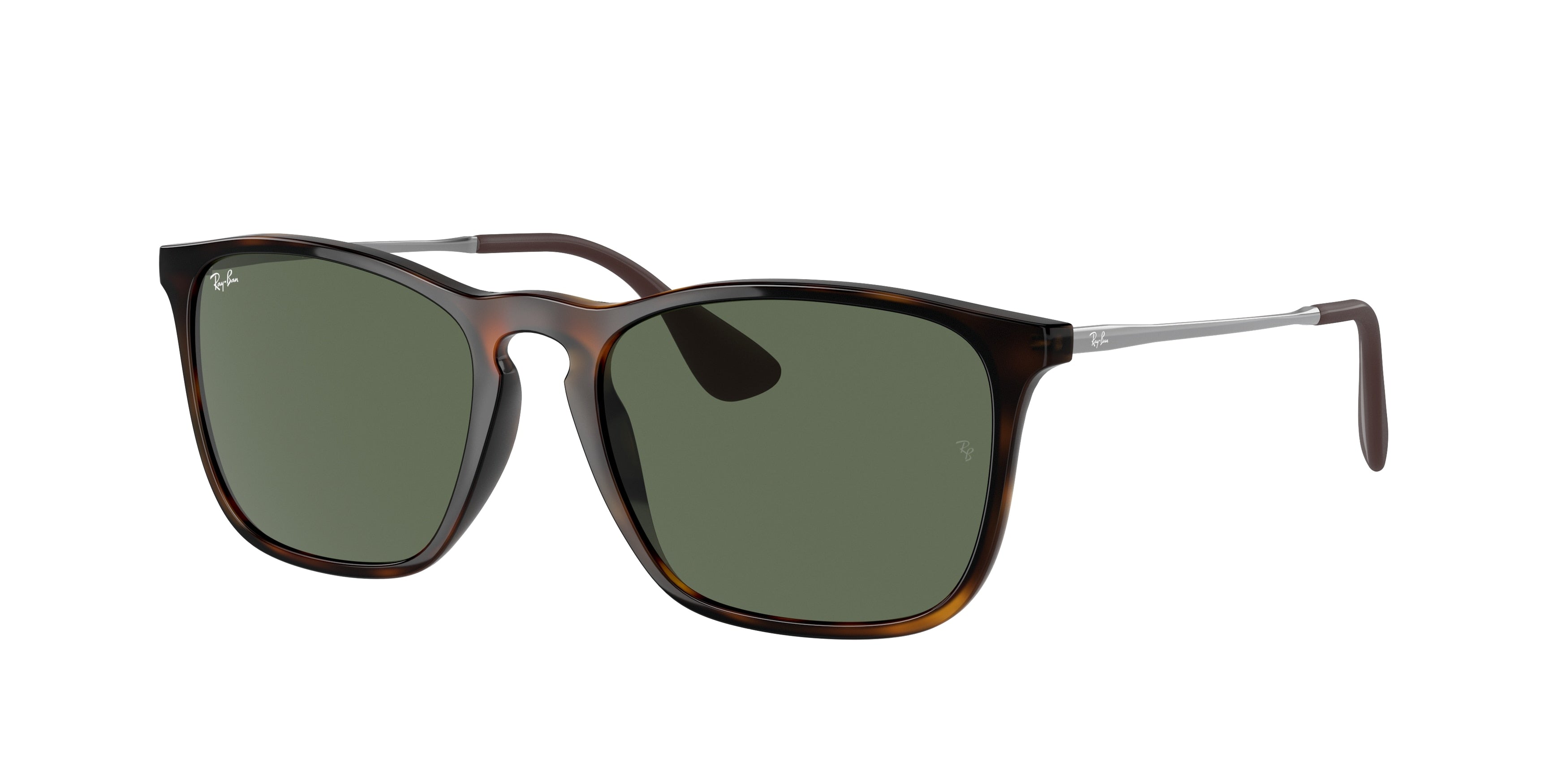 Ray-Ban CHRIS RB4187 Square Sunglasses  710/71-Light Havana 54-145-18 - Color Map Tortoise