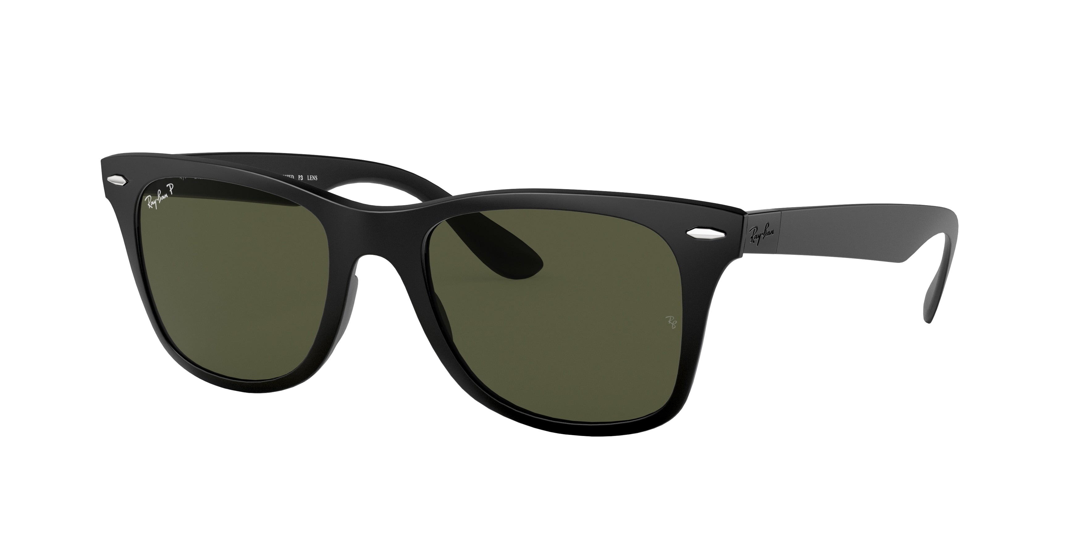 Ray-Ban WAYFARER LITEFORCE RB4195 Square Sunglasses  601S9A-Black 52-150-20 - Color Map Black