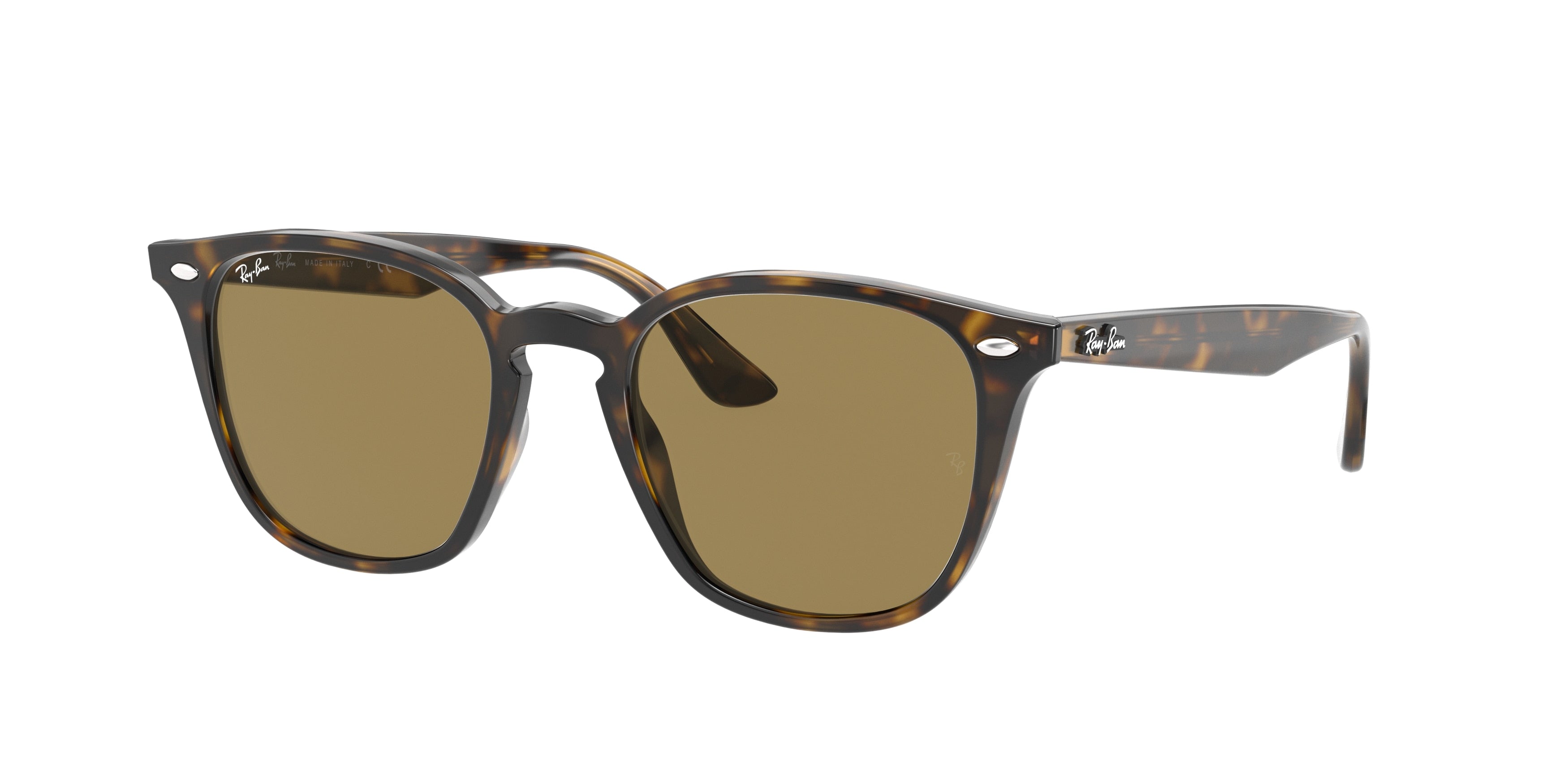 Ray-Ban RB4258F Square Sunglasses  710/73-Light Havana 52-150-20 - Color Map Tortoise