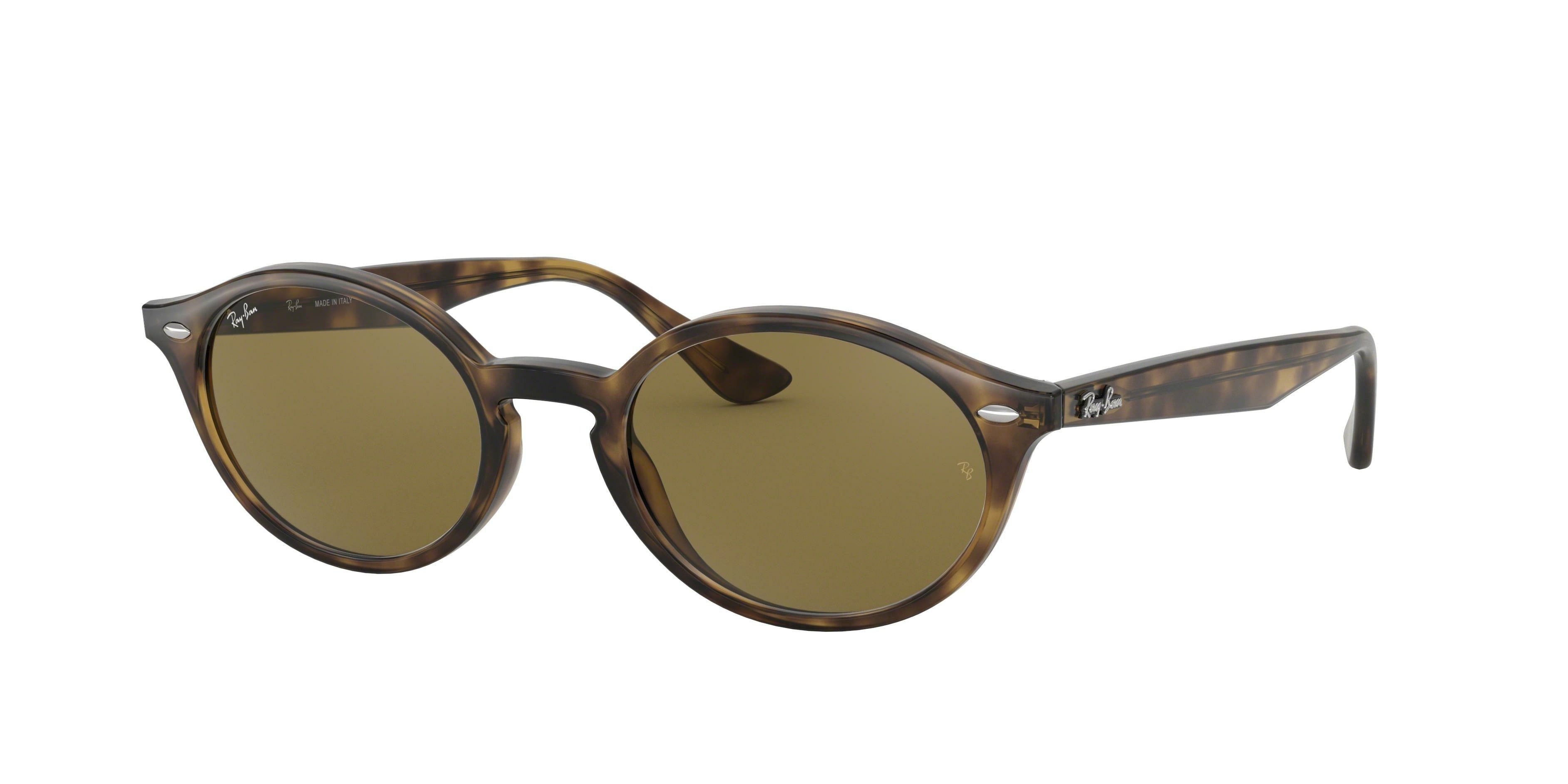 Ray-Ban RB4315 Oval Sunglasses 710/73-Light Havana 51-145-21 - Color Map Tortoise