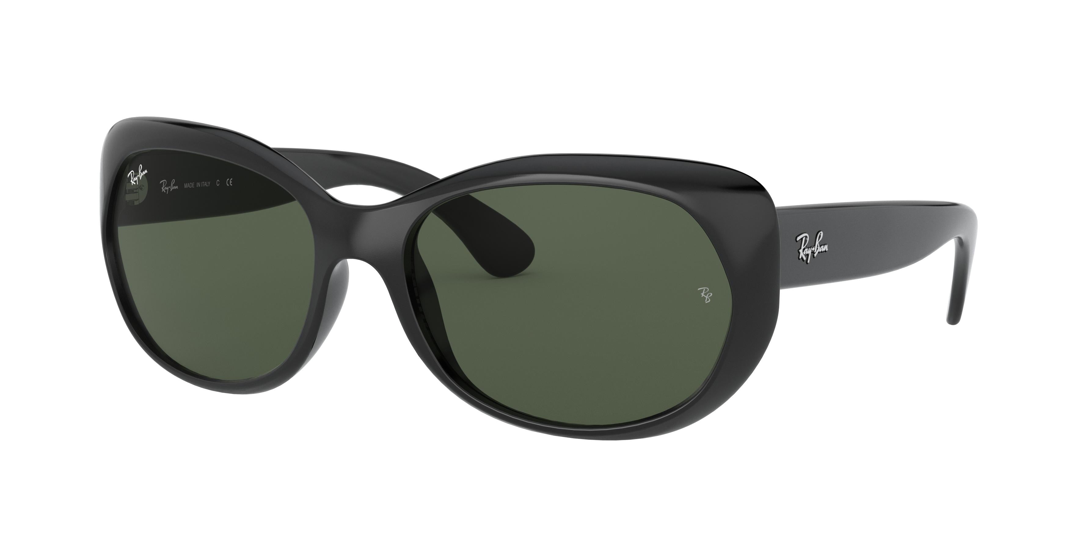 Ray-Ban RB4325 Square Sunglasses 601/71-Black 59-135-18 - Color Map Black